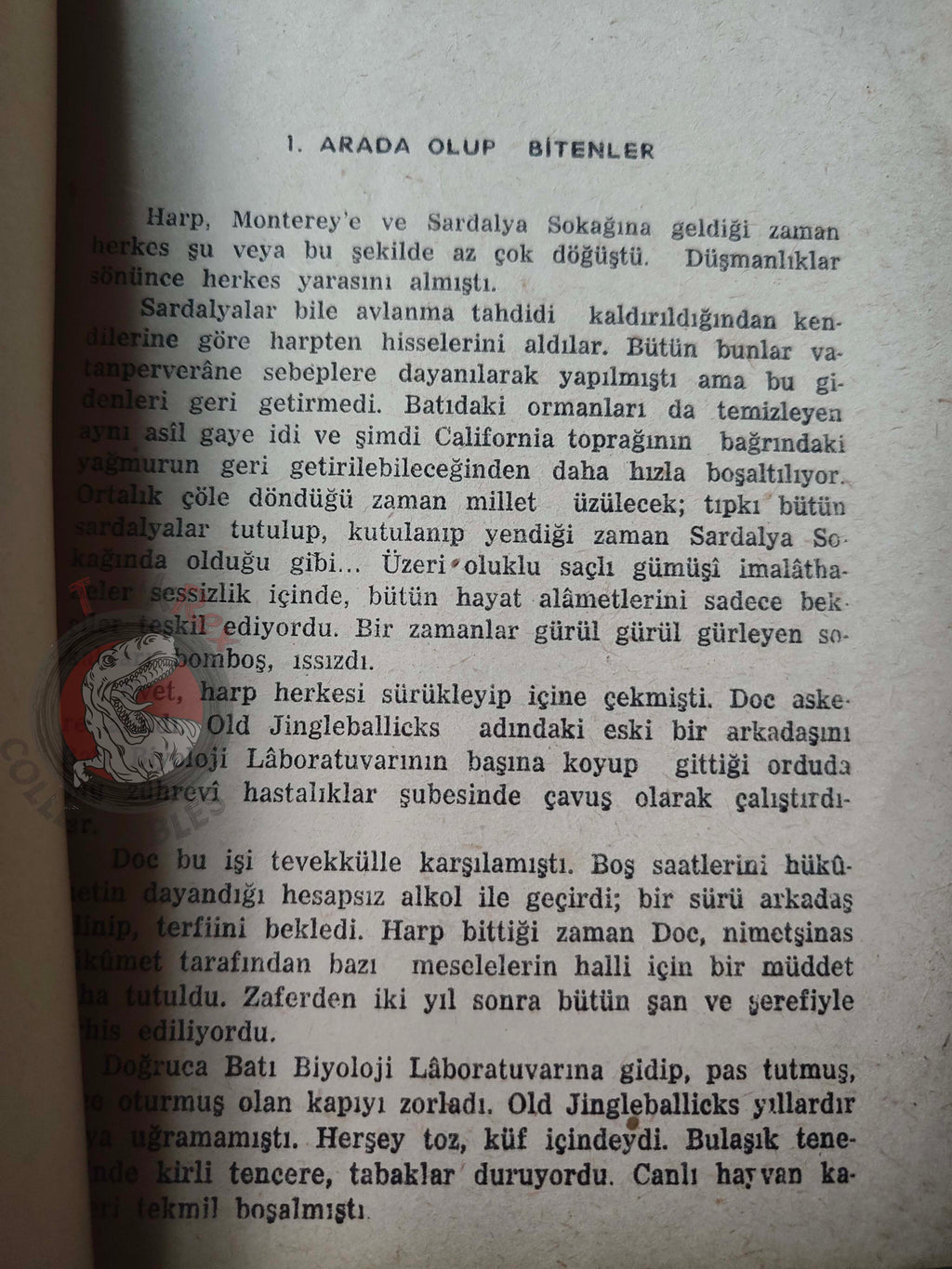 John Steinbeck – Sweet Thursday 1955 1st Turkish Book Turkey