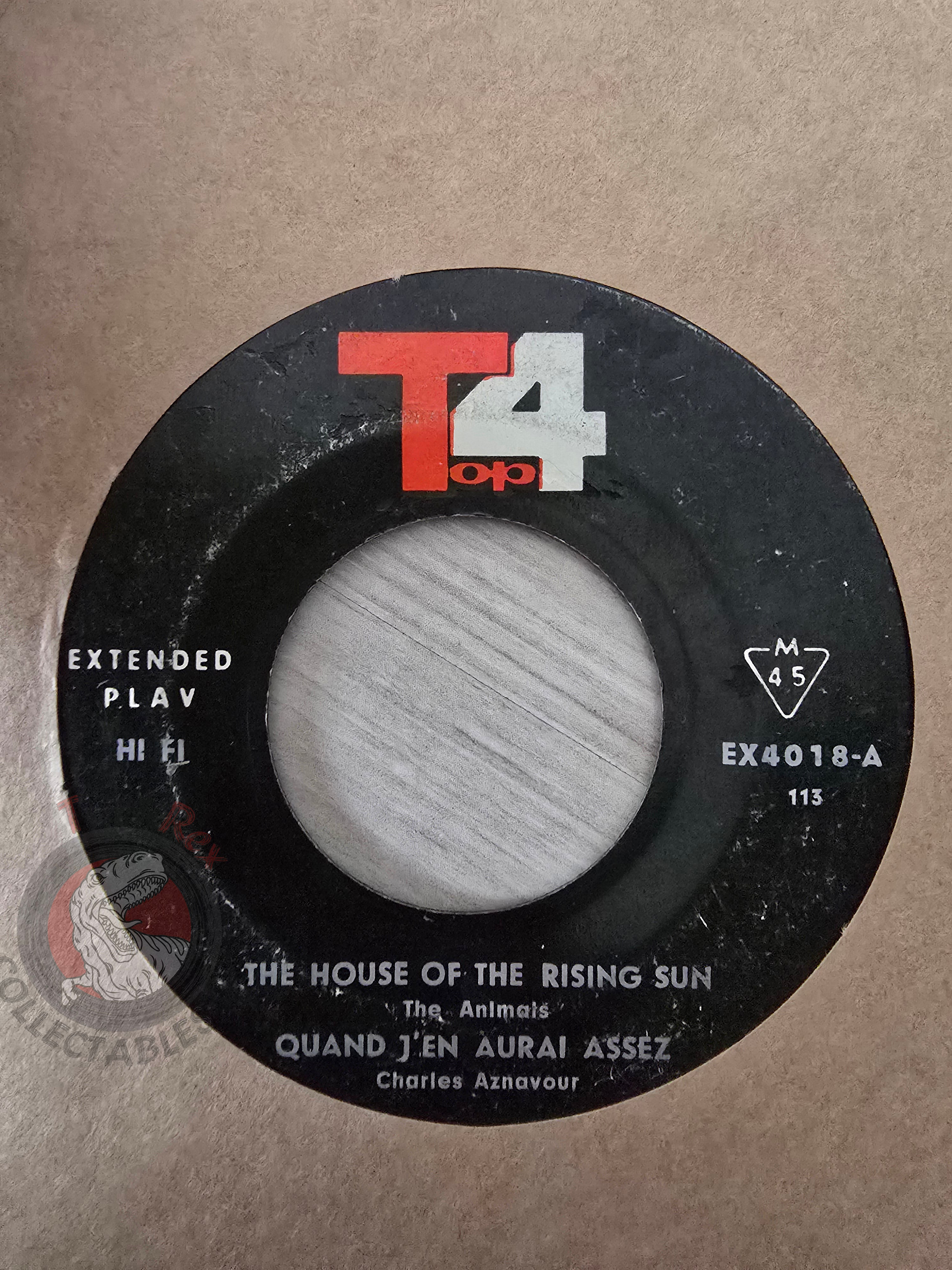 The Animals / Charles Aznavour / Elsa Quarta / Miranda Martino 7" Iran Pressing Vinyl Iranian Edition