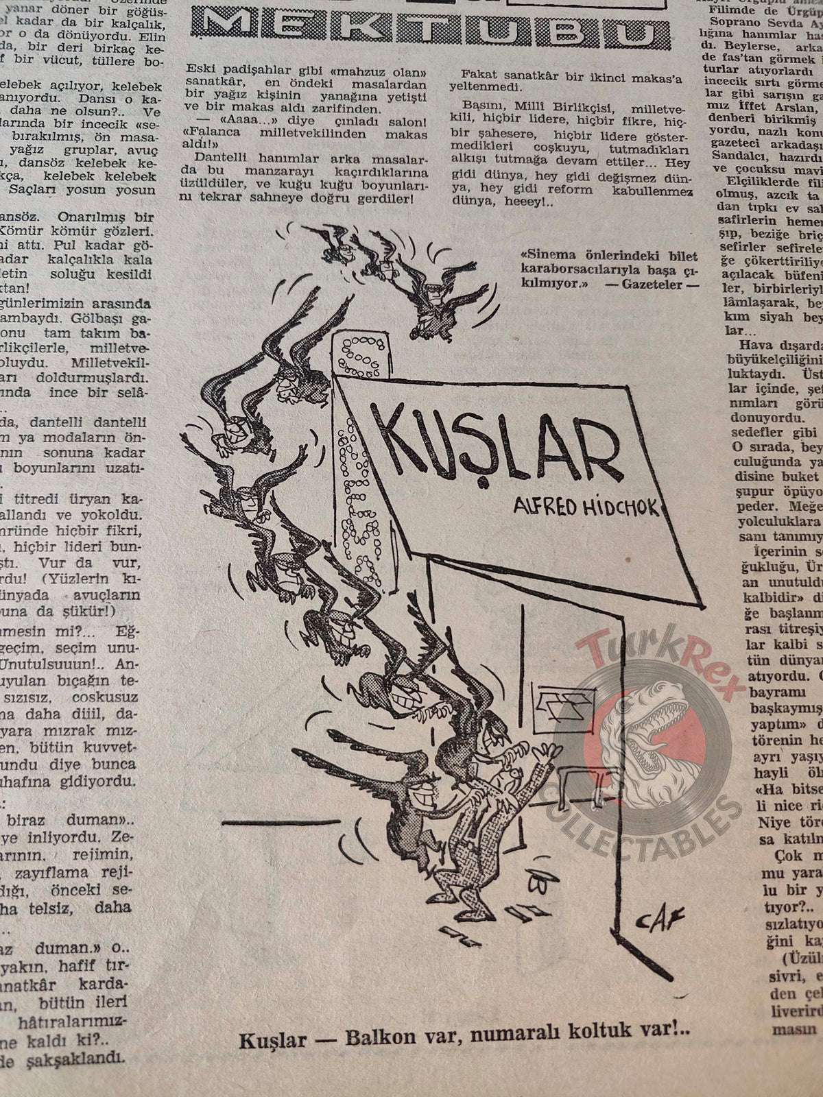 Akbaba 1966 The Cyprus War Turkish Magazine Turkey Greece Georgios Papandreou Gulliver's Travels