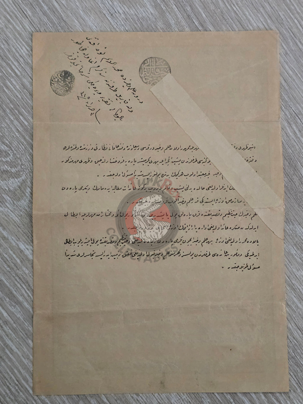 Ottoman 1899 Land Deed House in İstanbul Bakırköy Title Armenian Family Armenia