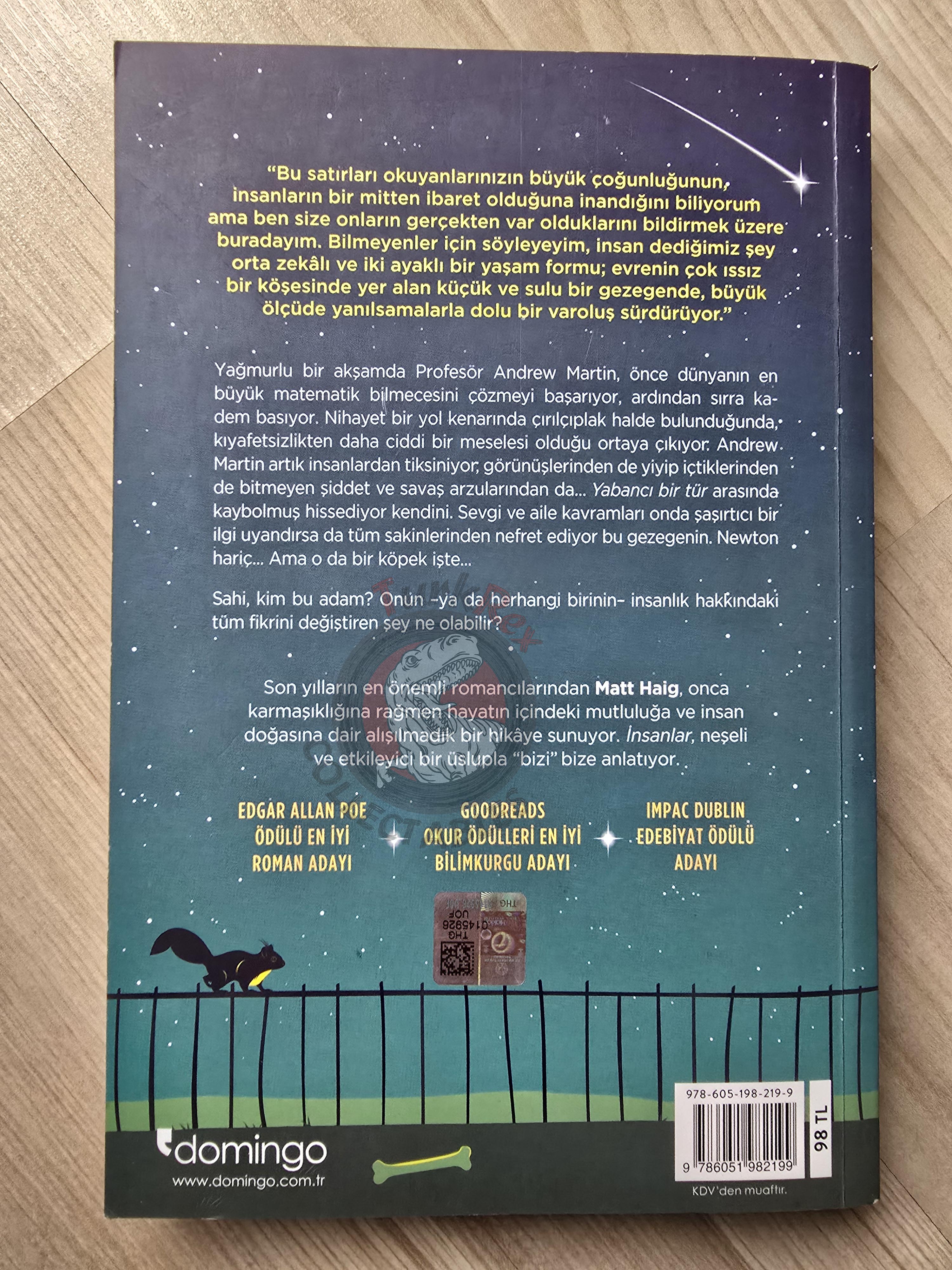 Matt Haig – The Humans 2023 Turkish Book Turkey