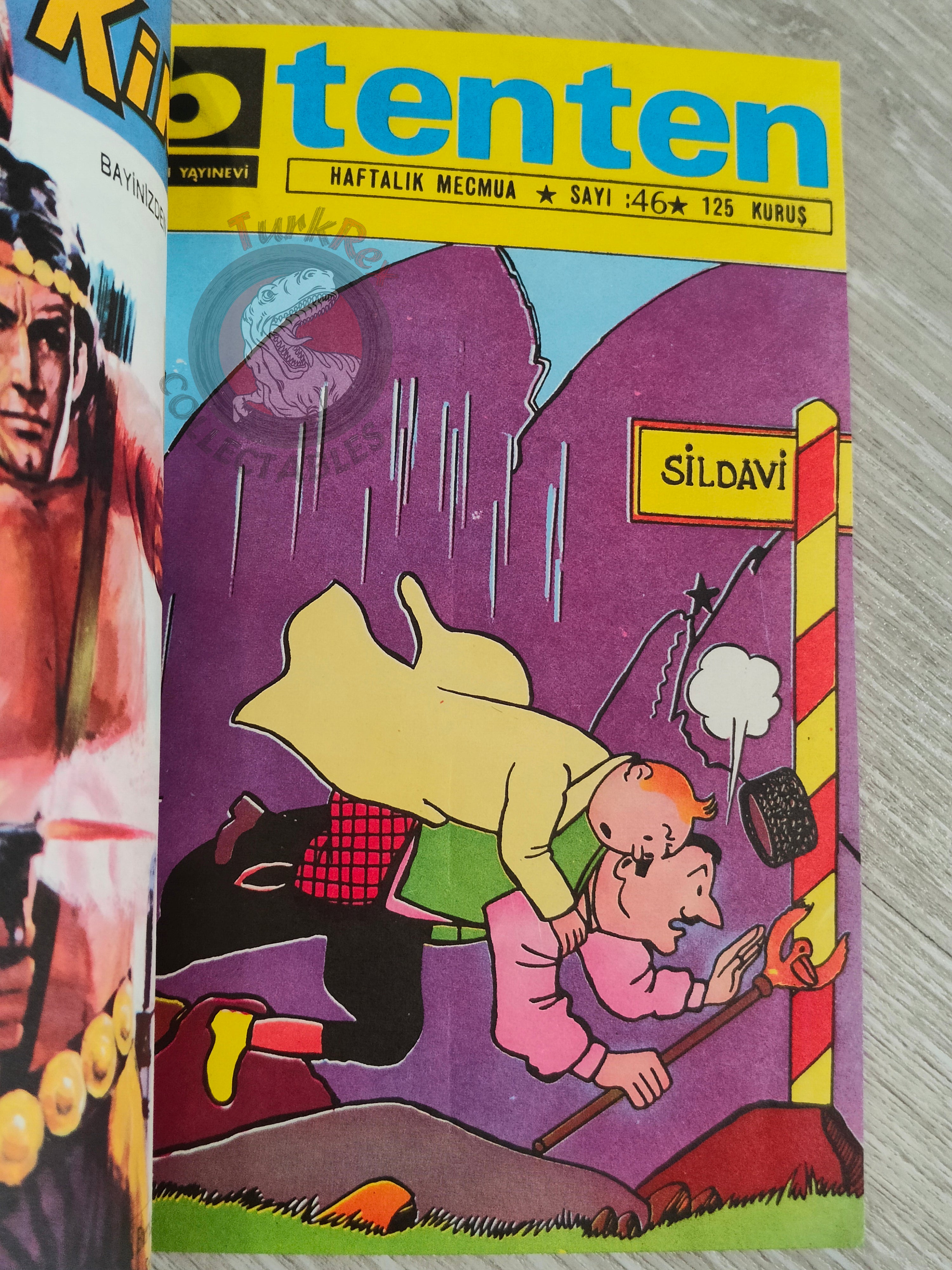 Tintin – King Ottokar's Sceptre 1973 Turkish Edition Comic Turkey