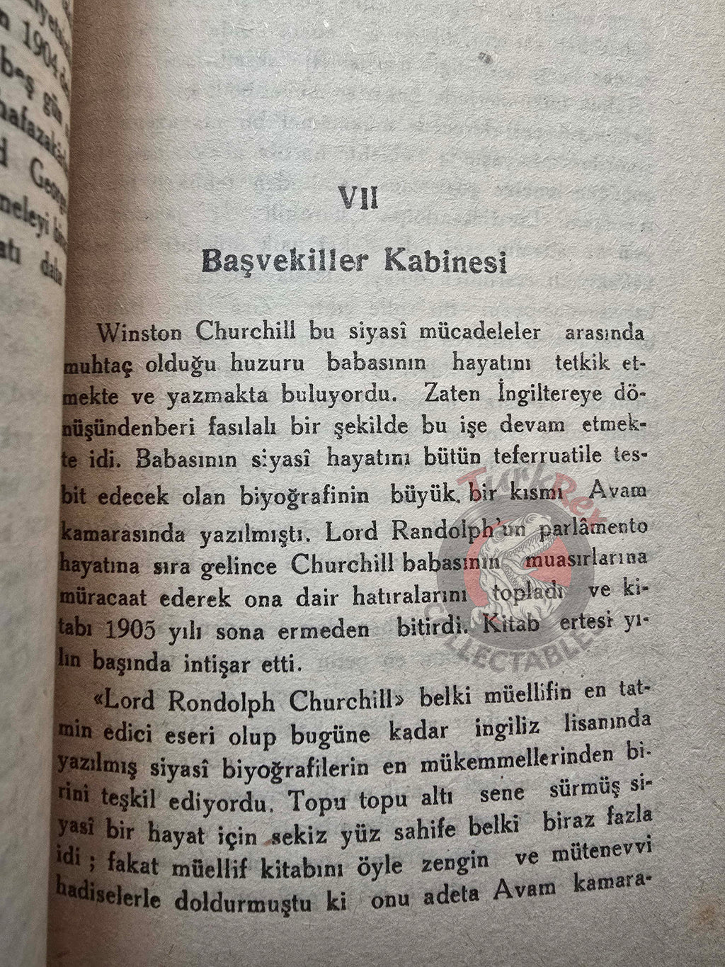 Famous Men of the War Vol 4 1942 Winston Churchill Turkish Book Turkey WW2 World Two