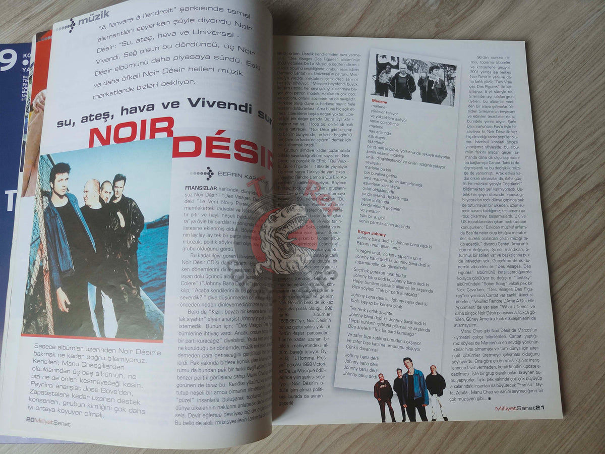 Milliyet Sanat Magazin 2002 40 Years and Still The Rolling Stones Turkish Mag Turkey Nicolas Cage