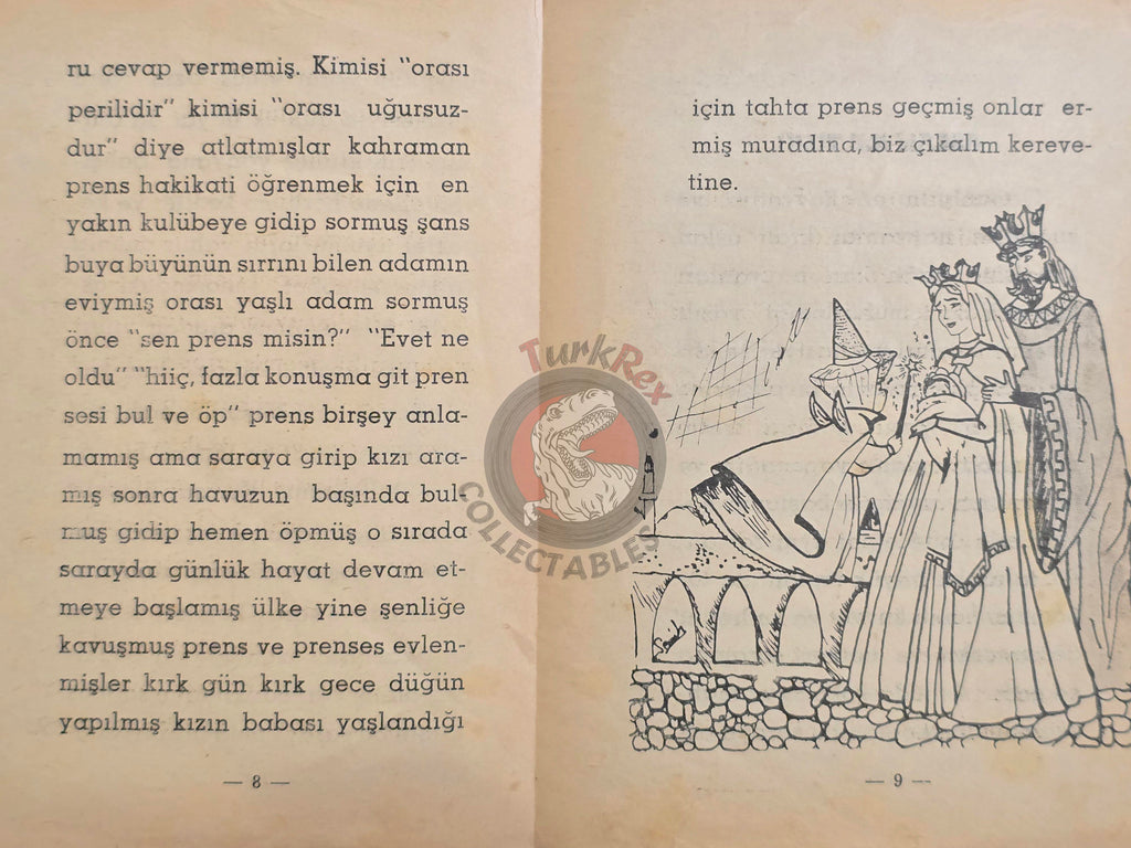 Grimm Brothers –  Sleeping Beauty 1964 Turkish Book Turkey Illustrated