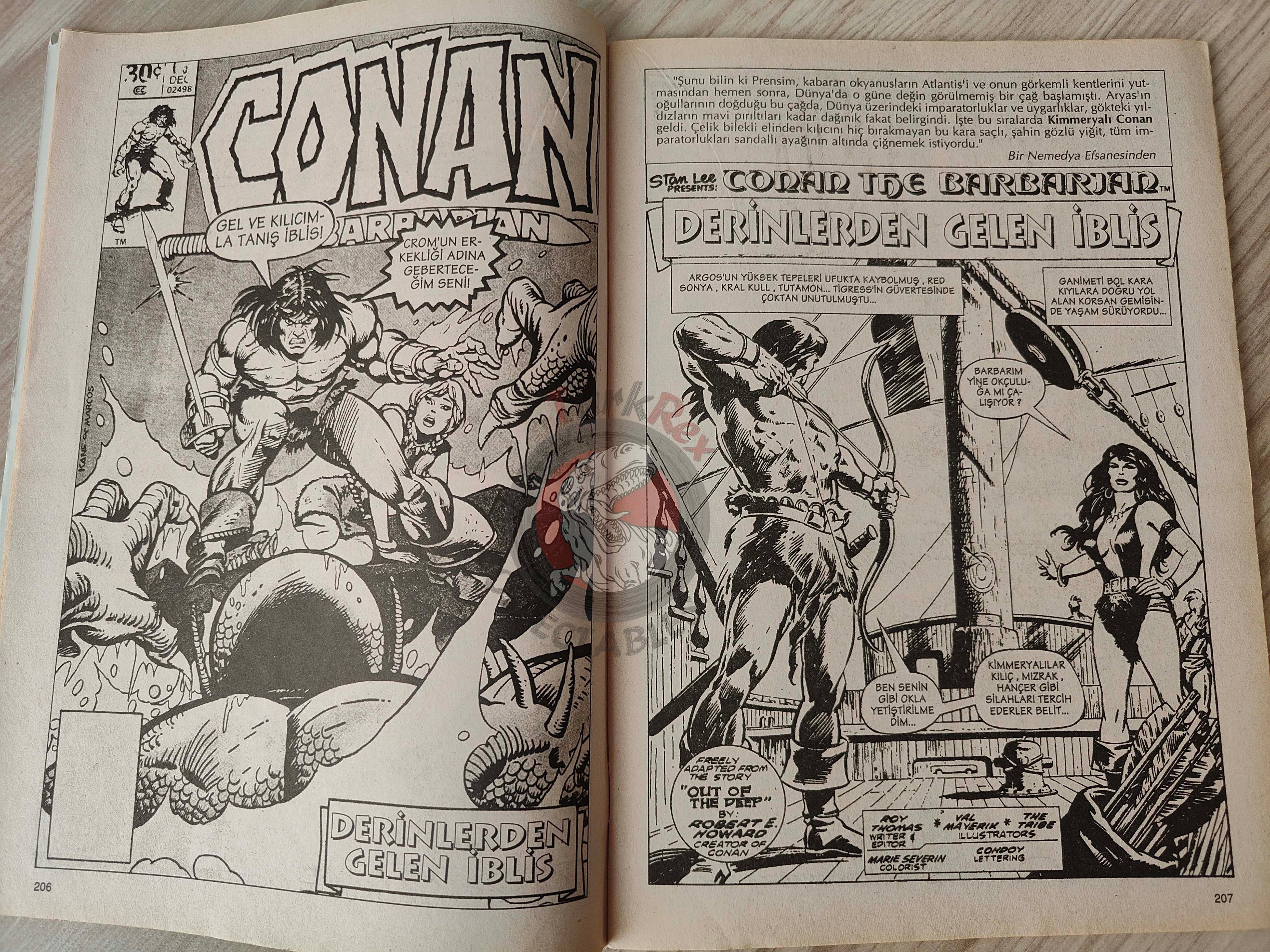 Conan The Barbarian #4 2001 Turkish Comic Turkey #69 #70 #71