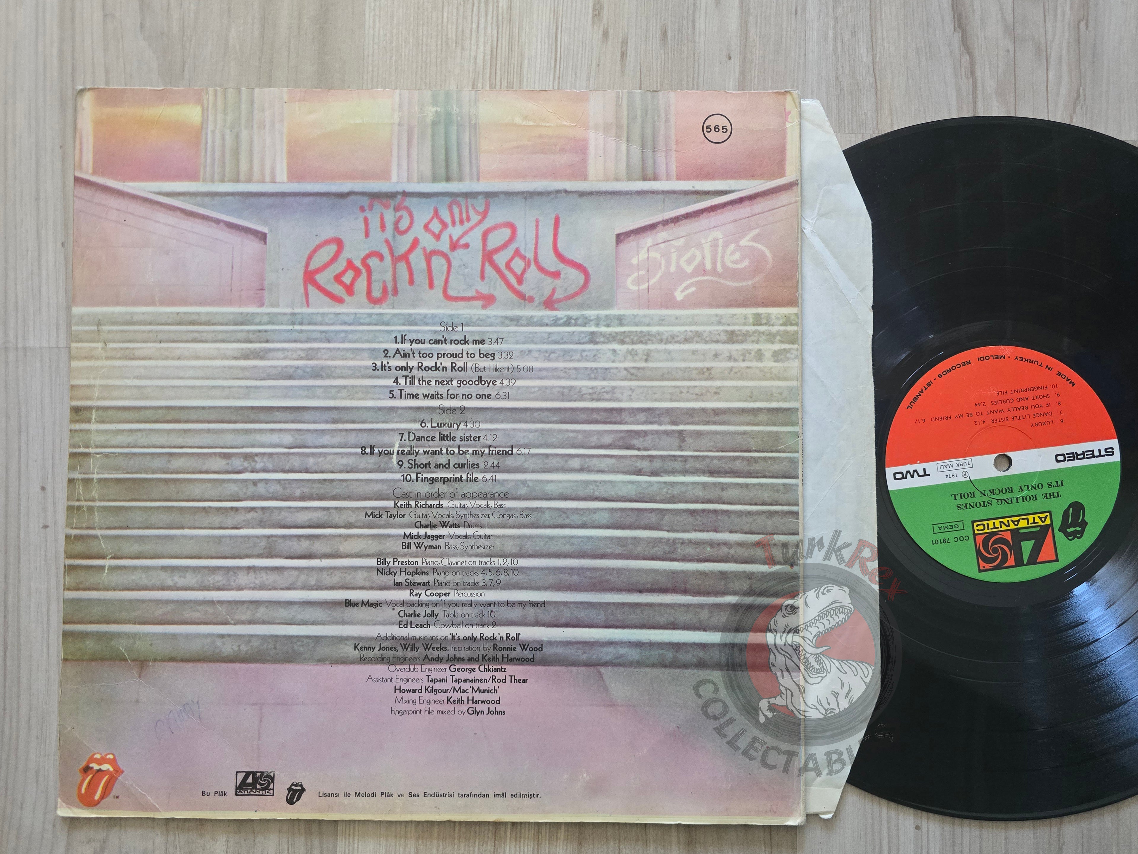 The Rolling Stones – It's Only Rock 'N Roll Turkish Pressing Vinyl Turkey Edition