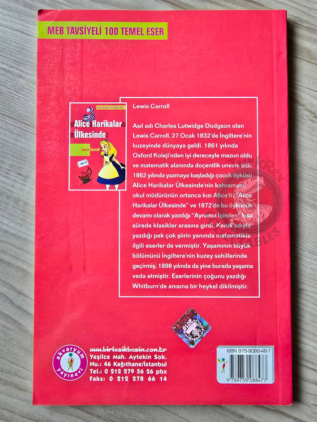 Lewis Carroll – Alice in Wonderland 2011 Turkish Book Turkey 1