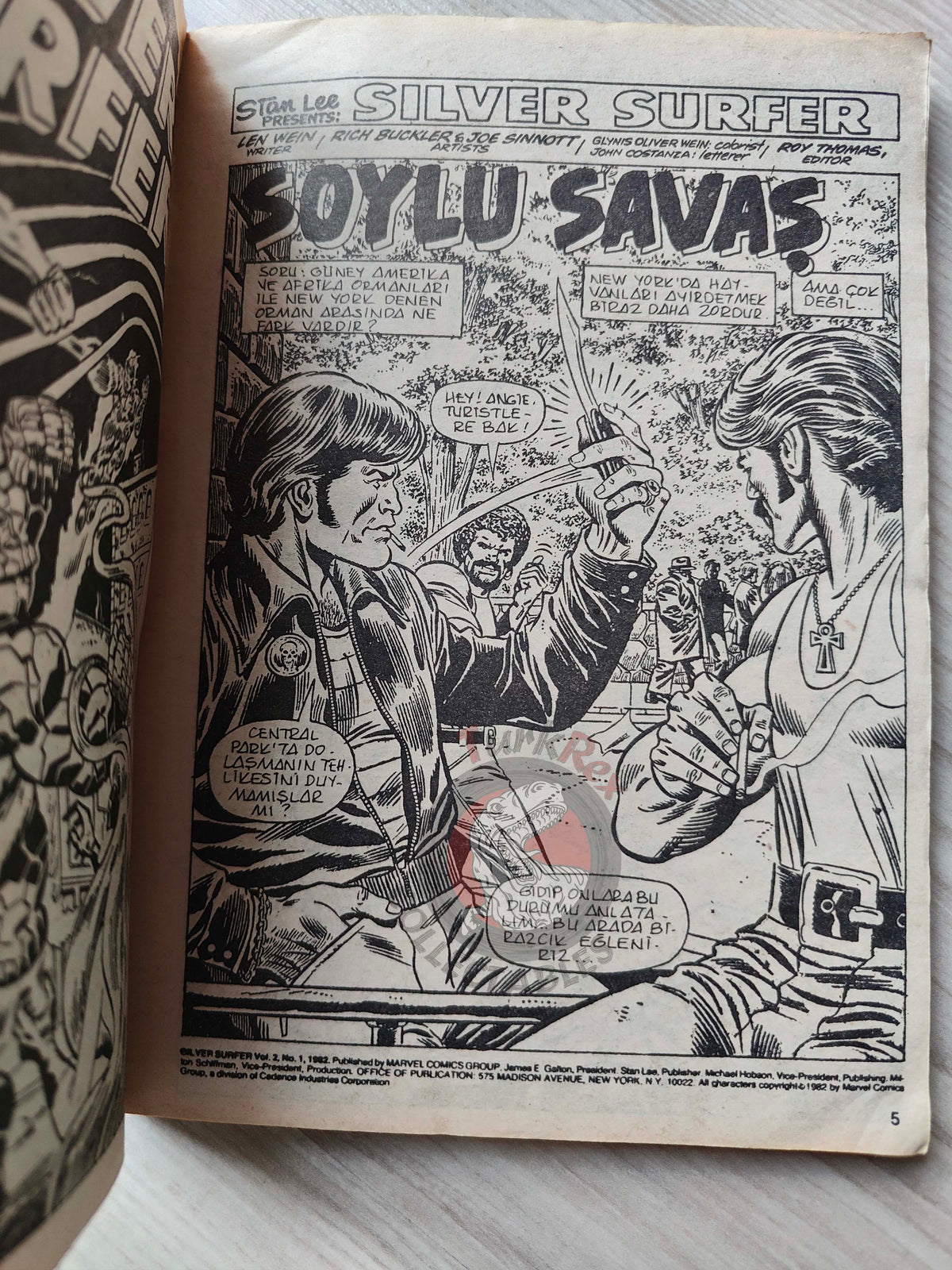 Silver Surfer Vol #5 1989 Turkish Comic Turkey Fantastic Four #155 #156 #157 Hulk #250