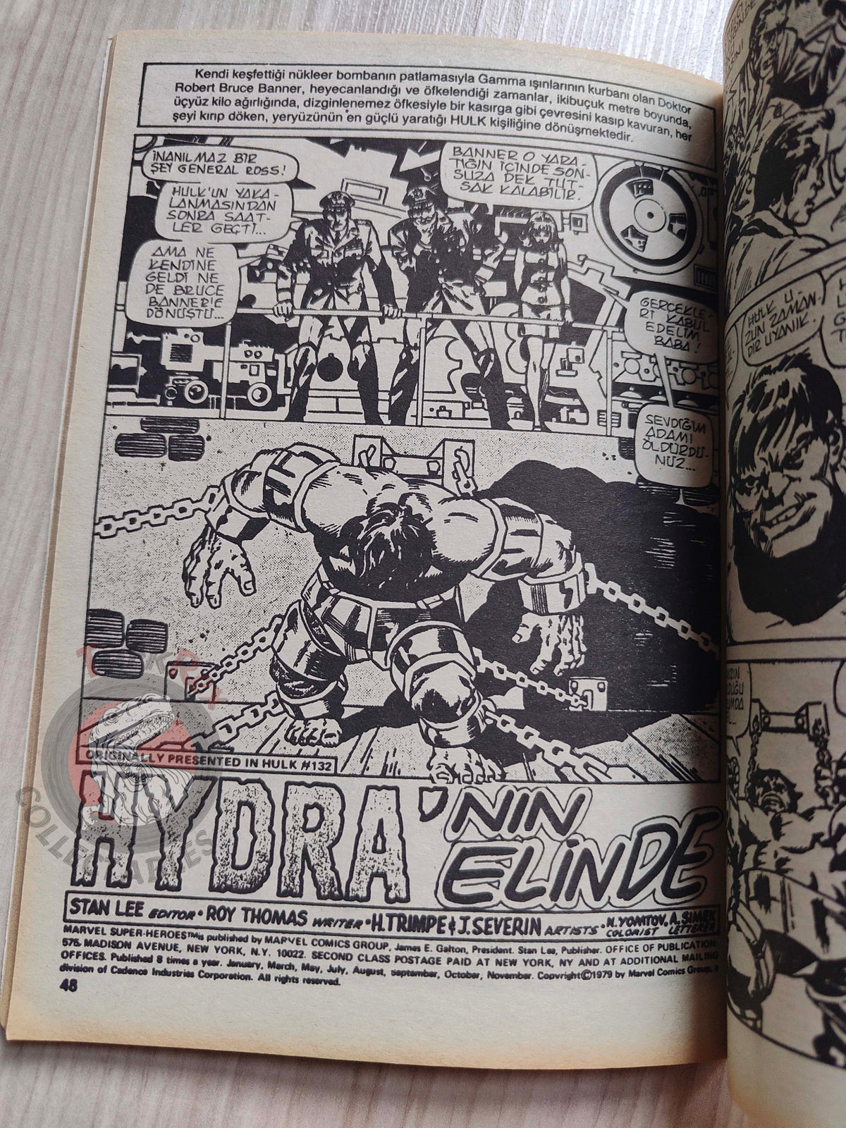 Hulk #5 1987 Turkish Comic Turkey cover #22 #132