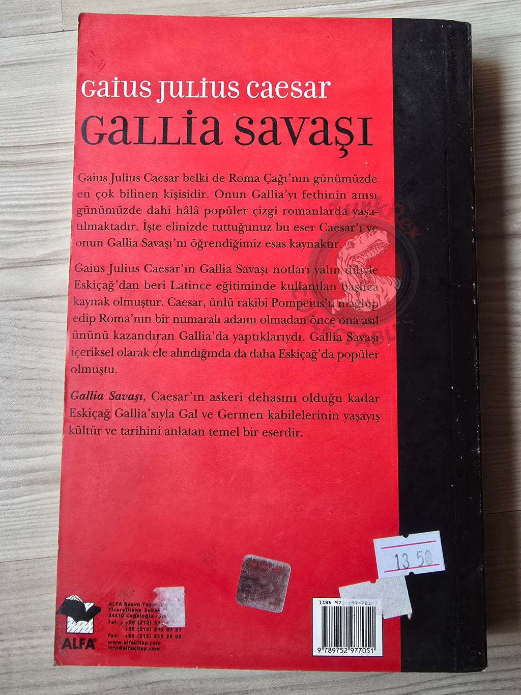 Gaius Julius Caesar – Gallic Wars 2006 Turkish Book Turkey