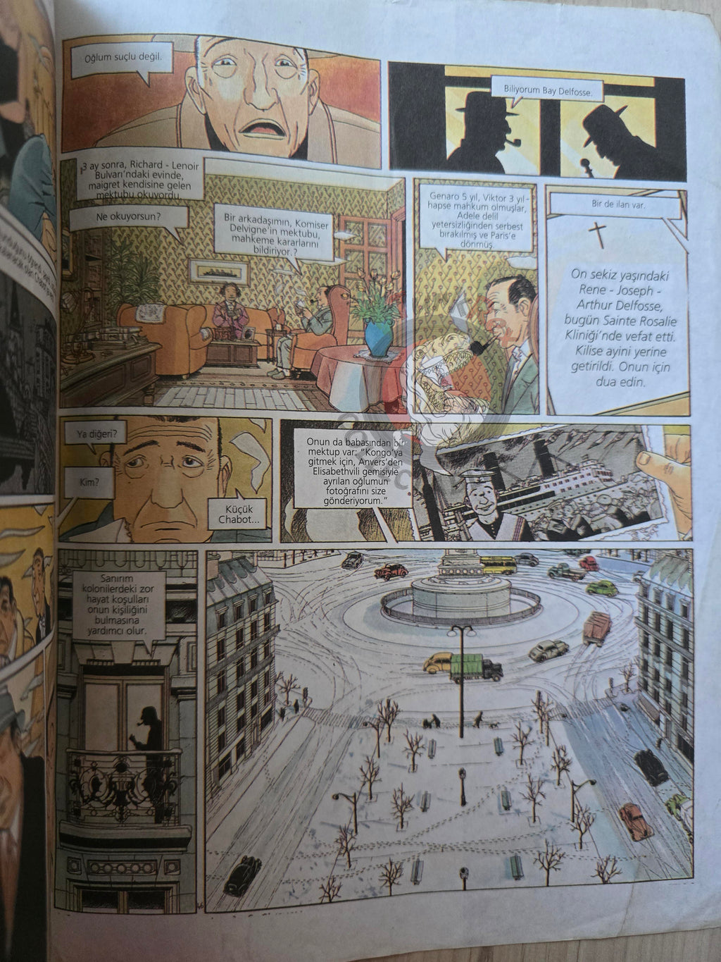 Georges Simenon - Maigret et la danseuse du Gai-Moulin Turkish Comic Turkey LeFrancq