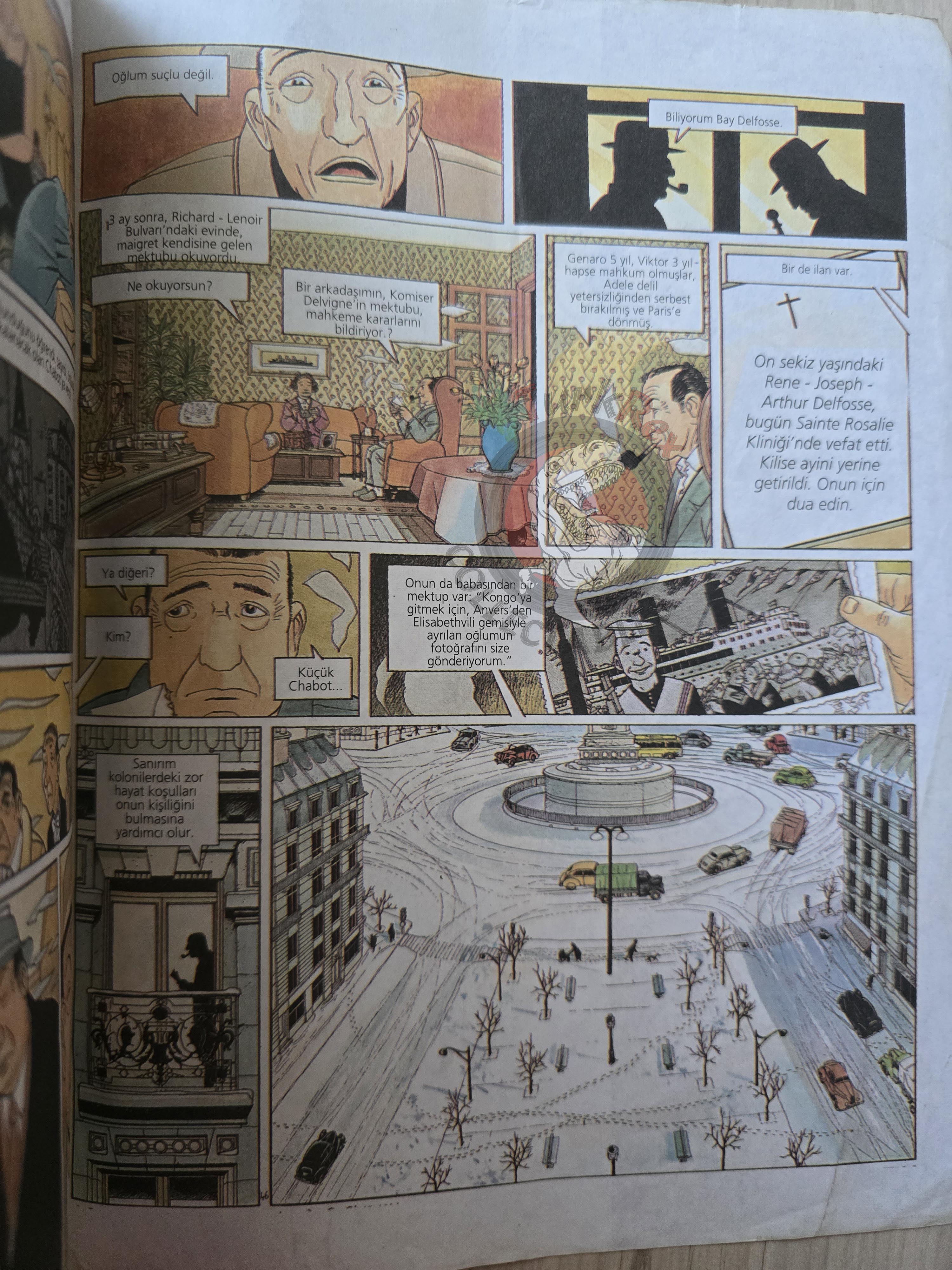 Georges Simenon - Maigret et la danseuse du Gai-Moulin Turkish Comic Turkey LeFrancq