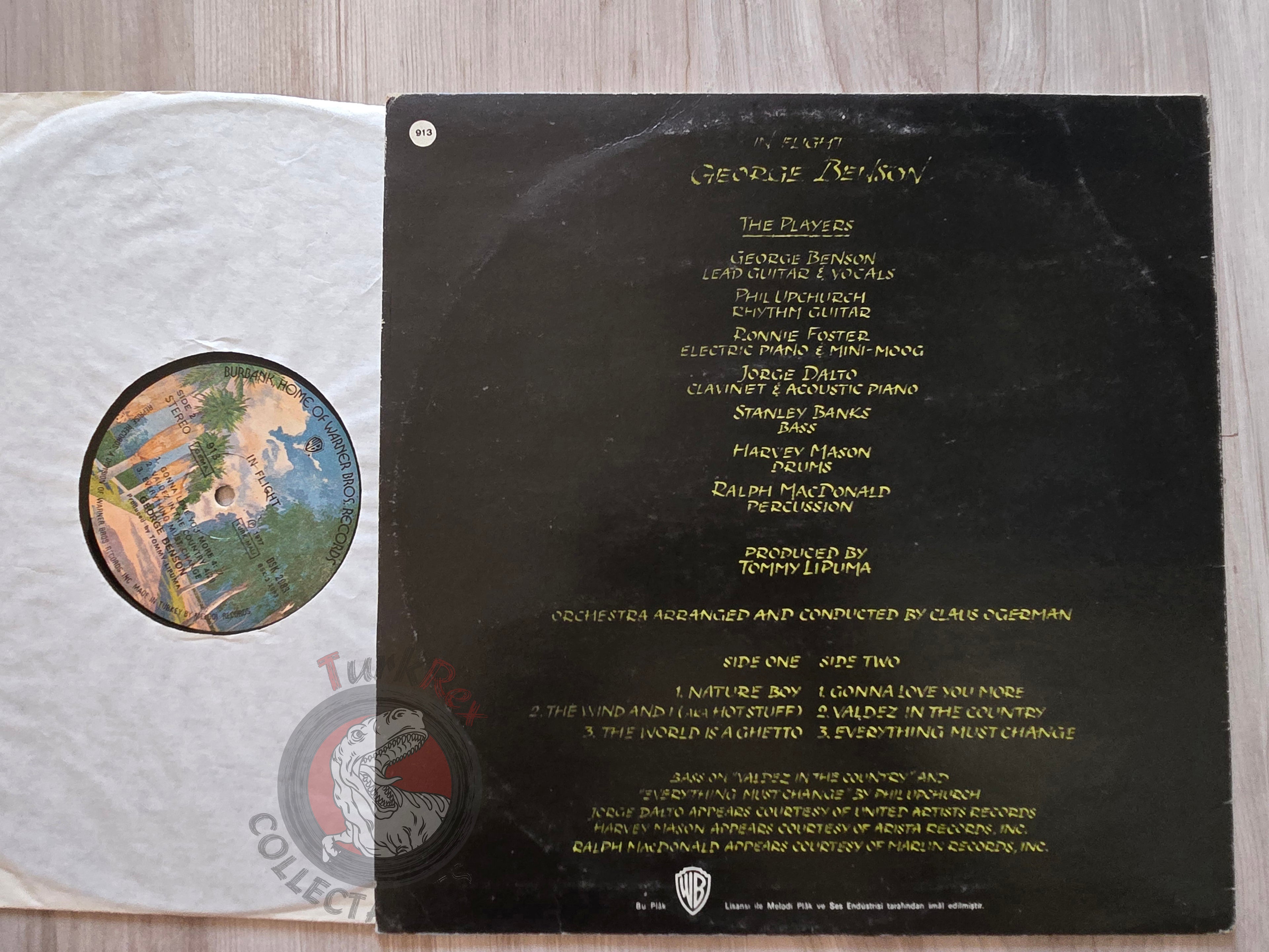 George Benson – In Flight Turkish Pressing Vinyl Turkey Edition