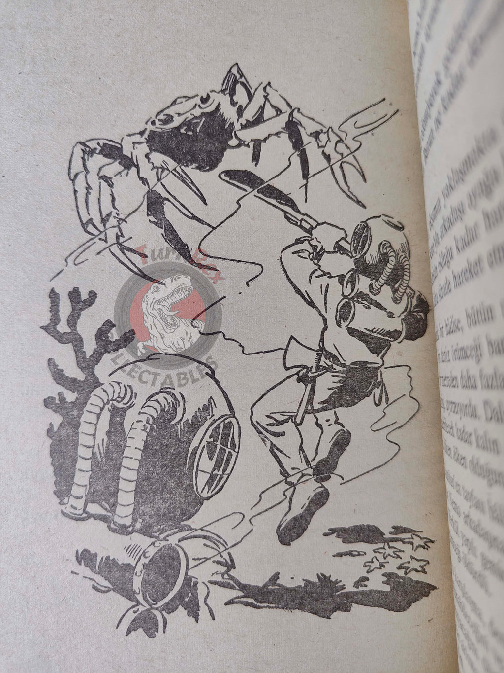 Jules Verne –  Twenty Thousand Leagues Under the Sea  1967 Turkish Book Turkey Illustrated