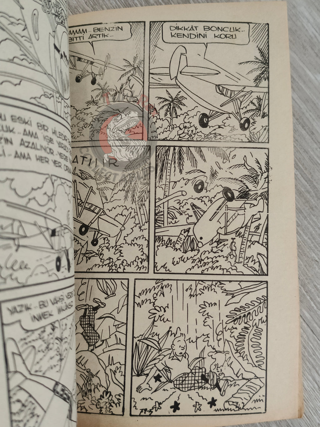 Tintin –  Cigars of the Pharaoh 1973 Turkish Edition Comic Turkey