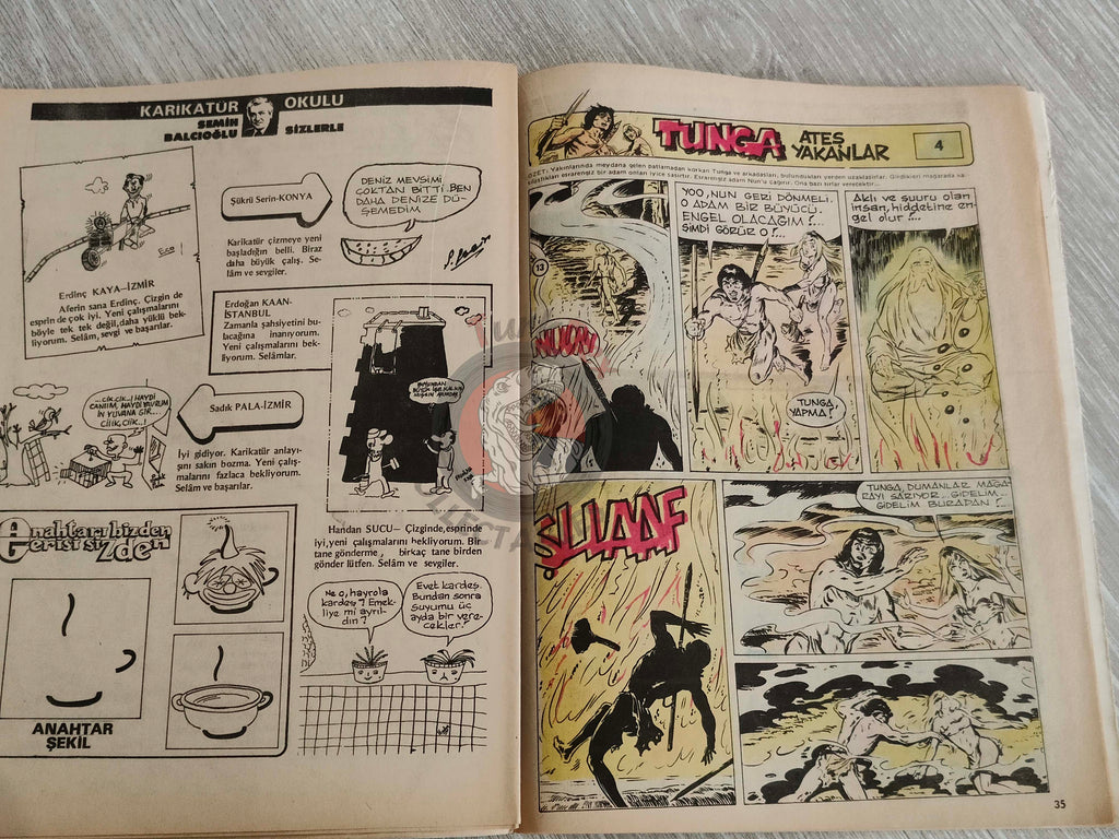 Tercüman Çocuk #44 1982 Turkish Comic Turkey Superman Star Wars #29 The Flintstones Tounga Cubitus