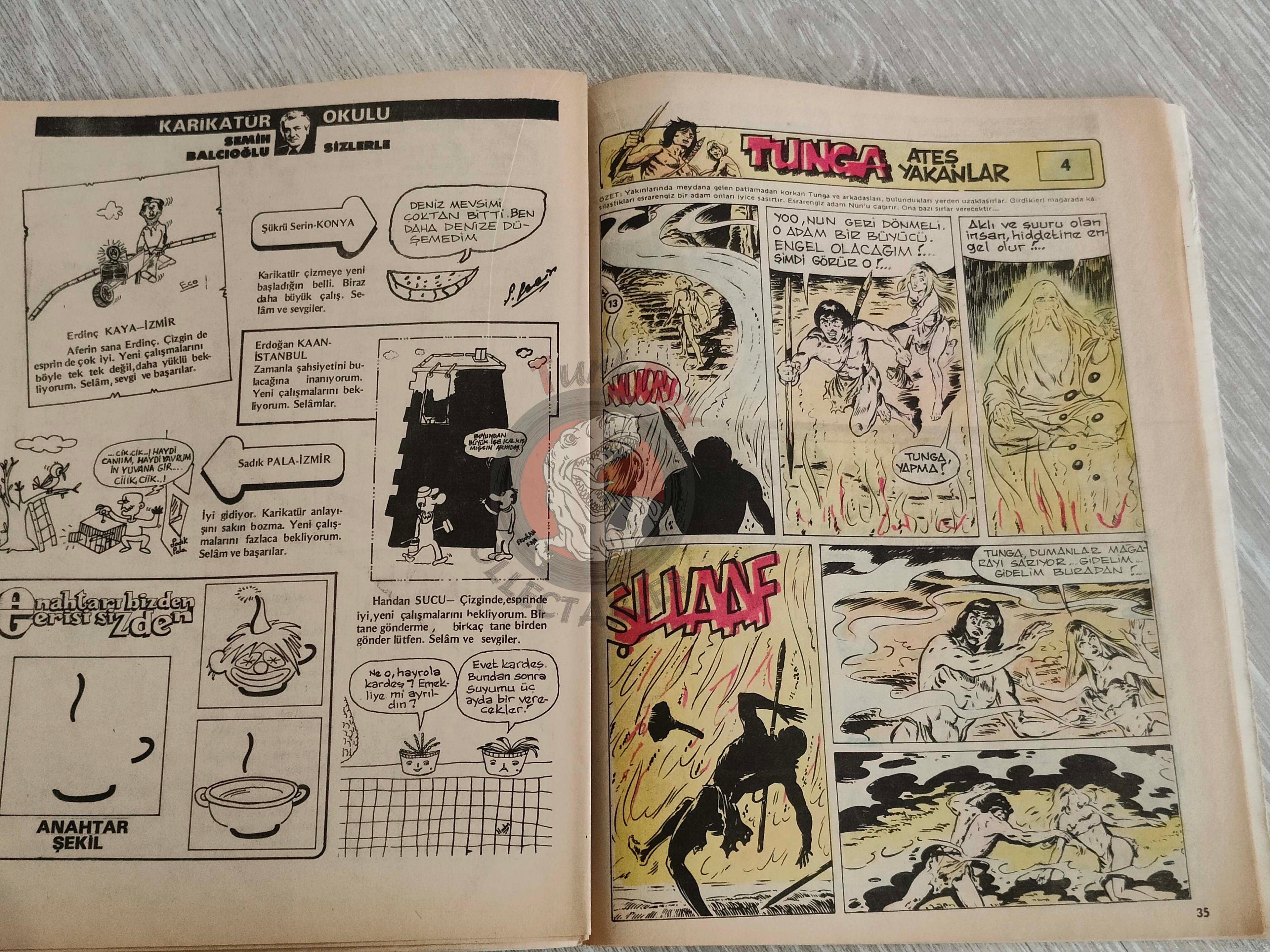 Tercüman Çocuk #44 1982 Turkish Comic Turkey Superman Star Wars #29 The Flintstones Tounga Cubitus