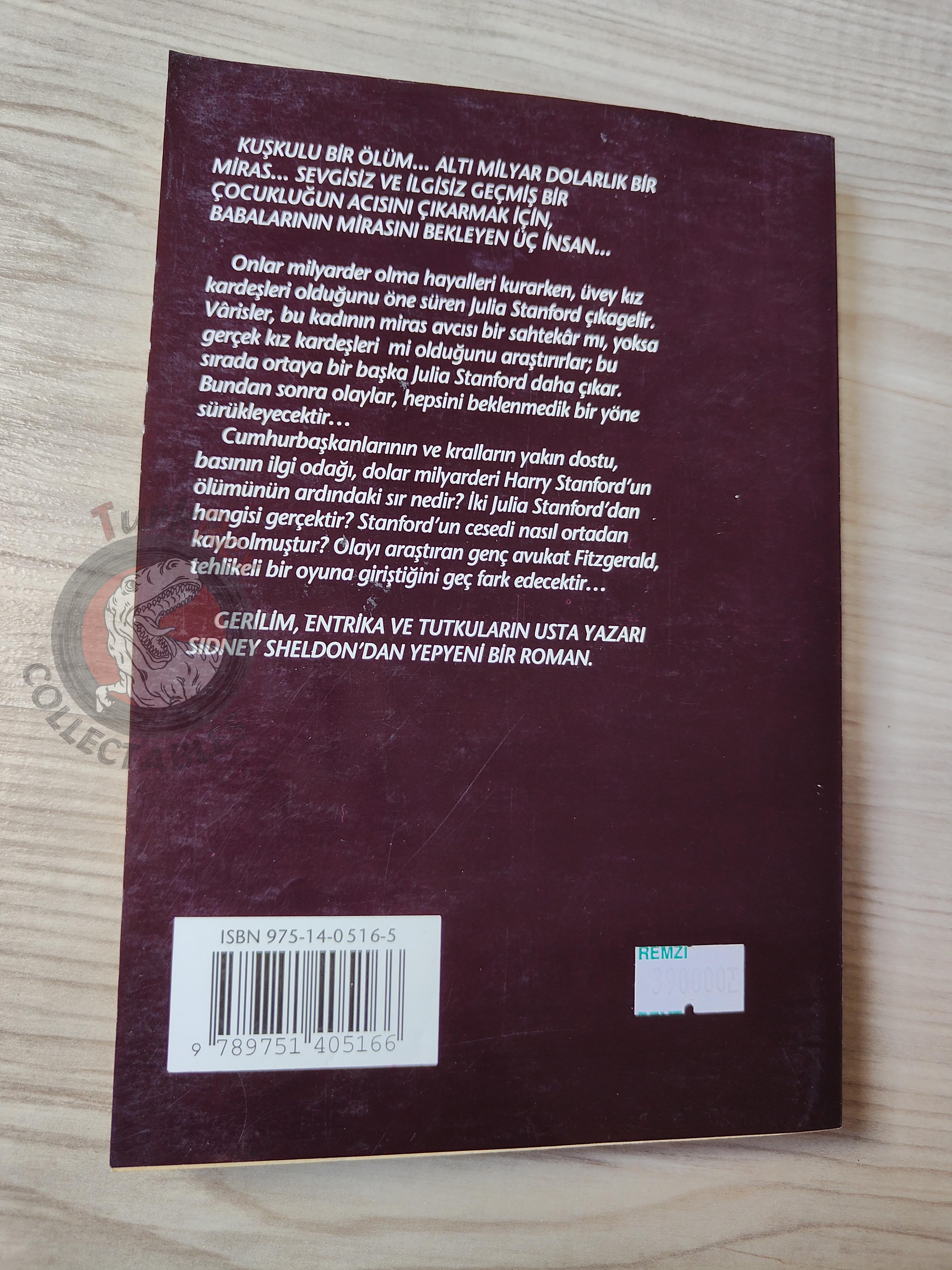 Sidney Sheldon – Morning, Noon & Night 1996 1st Turkish Book Turkey