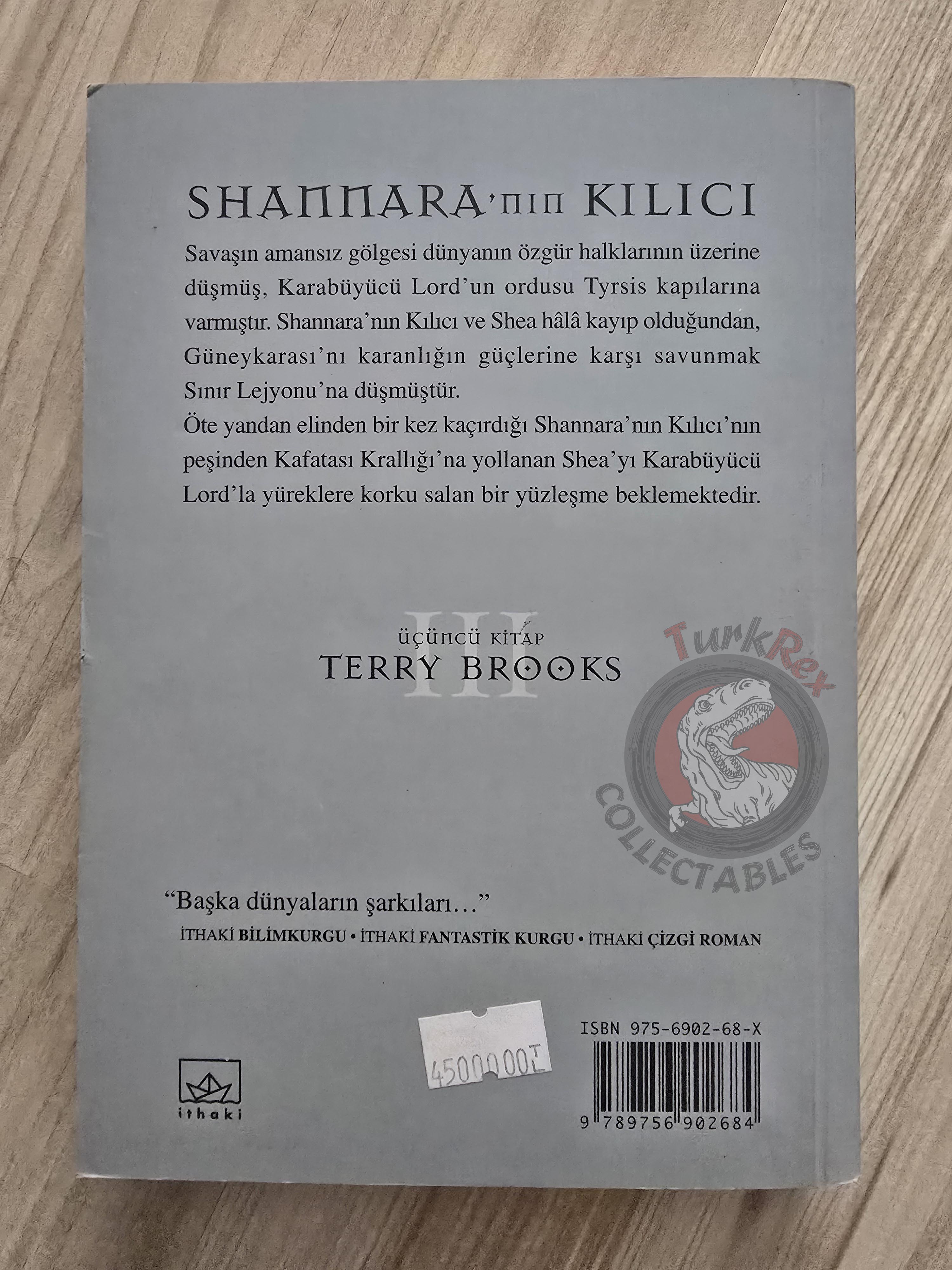 Terry Brooks – The Sword of Shannara 2000 1st Turkish Book Turkey