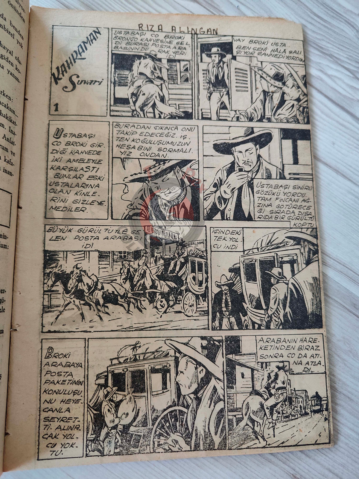 1001 Roman 1942 The Heroic Cavalryman Turkish Comic Mag Turkey