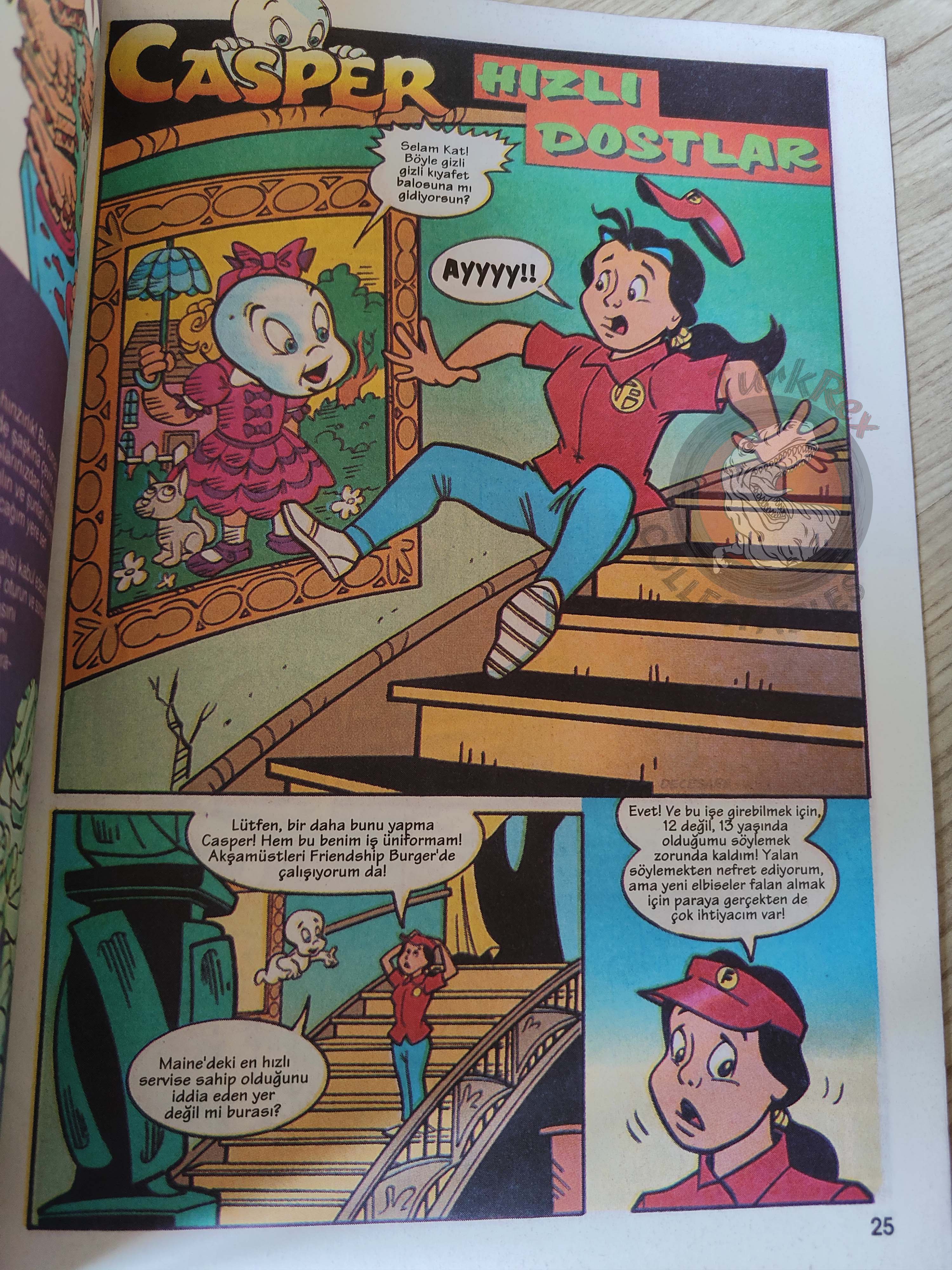 Casper the Friendly Ghost – Issue #3 1996 Turkish Comic Turkey