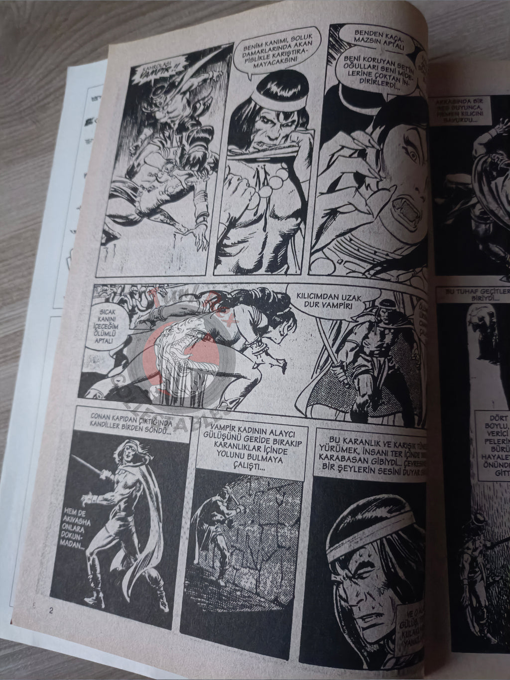 Kral Conan #12 The Savage Sword of #10 Turkish Comic Turkey King-Size Annual #4