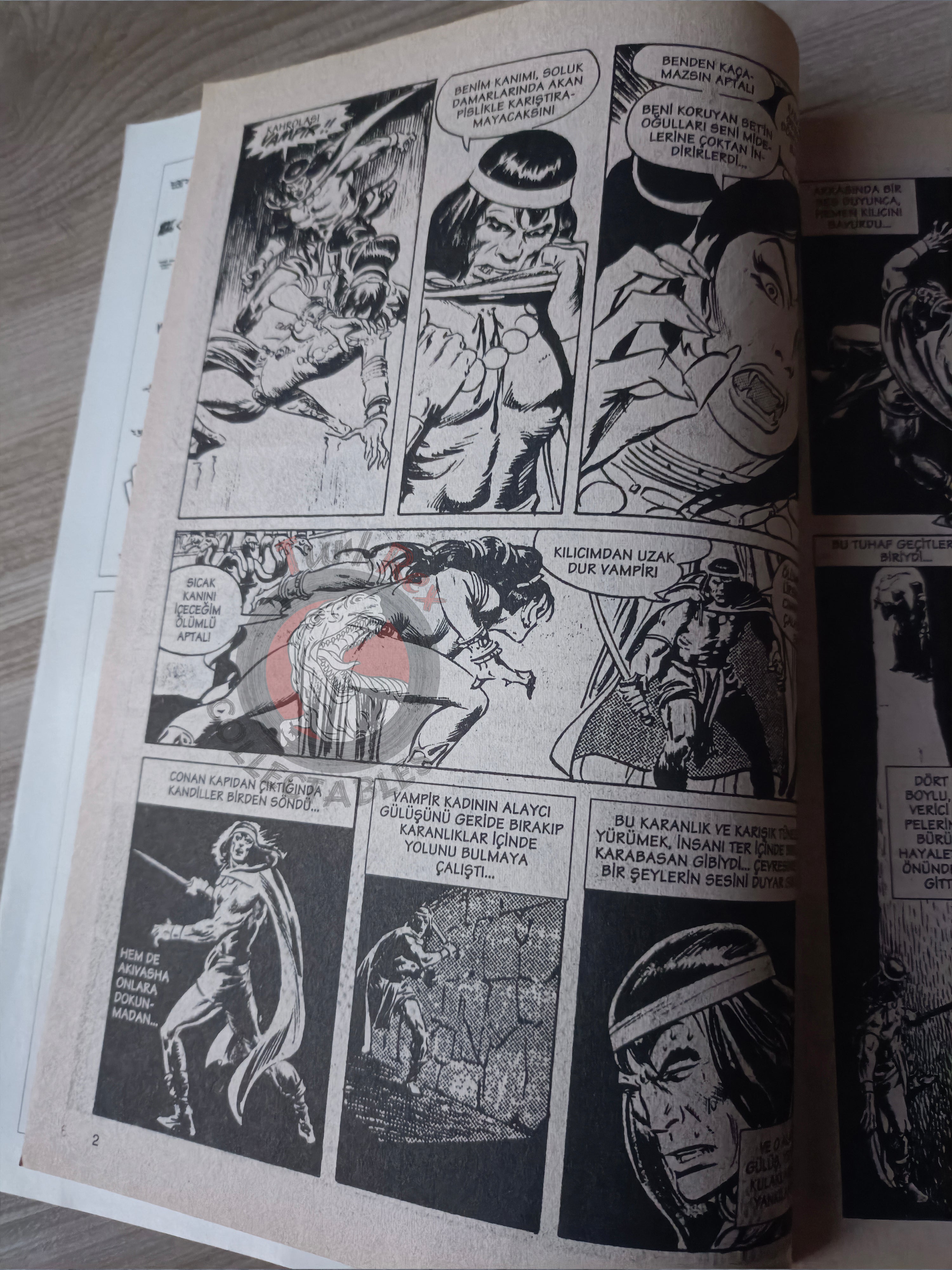 Kral Conan #12 The Savage Sword of #10 Turkish Comic Turkey King-Size Annual #4