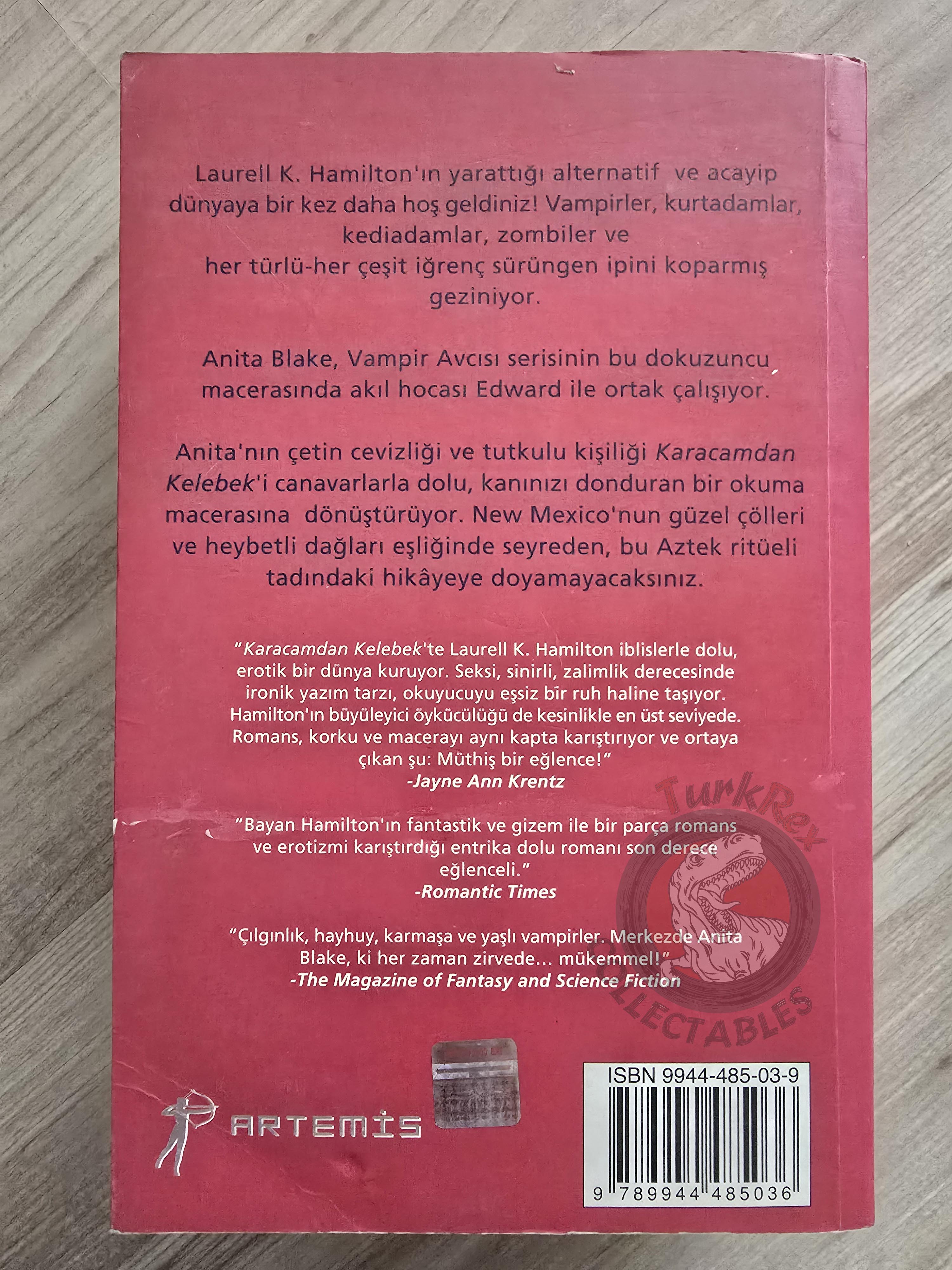 Laurell K. Hamilton – Obsidian Butterfly 2006 1st Turkish Book Turkey Anita Blake: Vampire Hunter