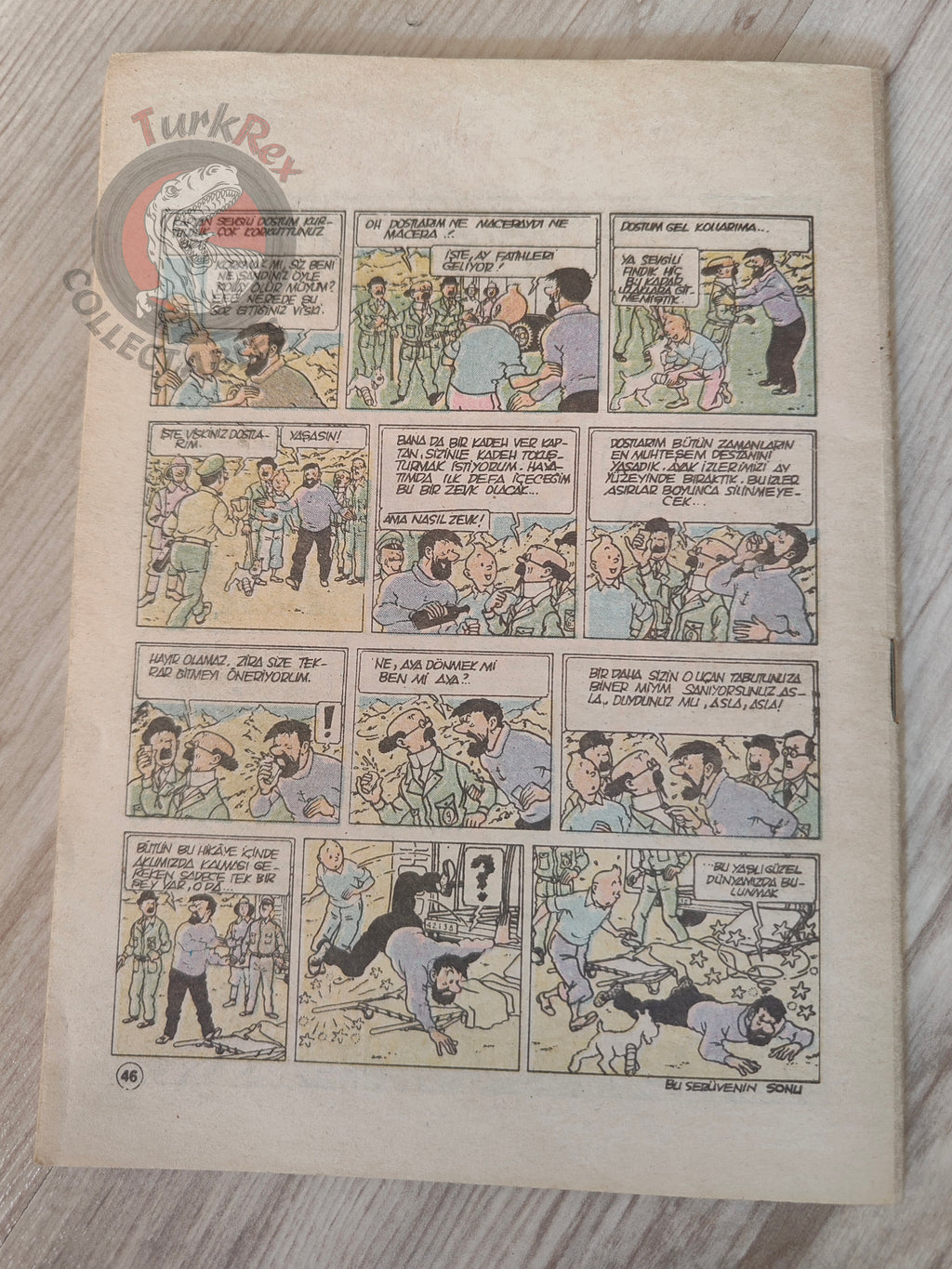 Tintin – Explorers Of The Moon 1989 Turkish Edition Comic Turkey
