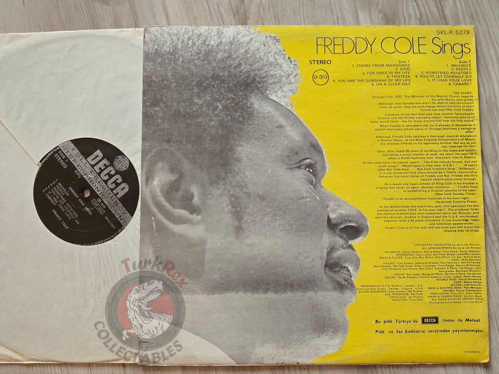 Freddy Cole – Freddy Cole Sings Turkish Pressing Vinyl Turkey Edition
