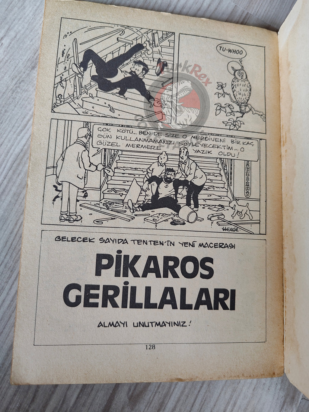 Tintin – The Castafiore Emerald early 1980s Turkish Edition Comic Turkey 2