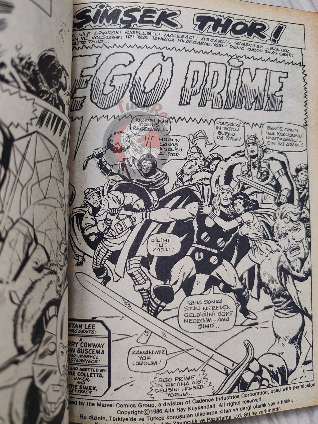 Thor #6 1986 Turkish Comic Turkey The Mighty Thor #201–204 cover #203