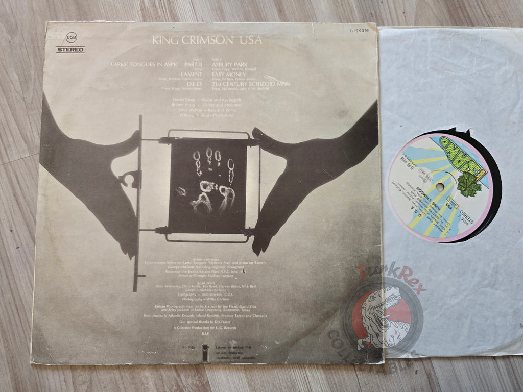 King Crimson – USA Turkish Pressing Vinyl Turkey Edition