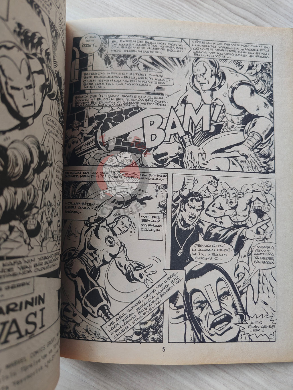 Iron Man #4 Demir Adam 1989 Turkish Comic Turkey #81 #82 #83 #84