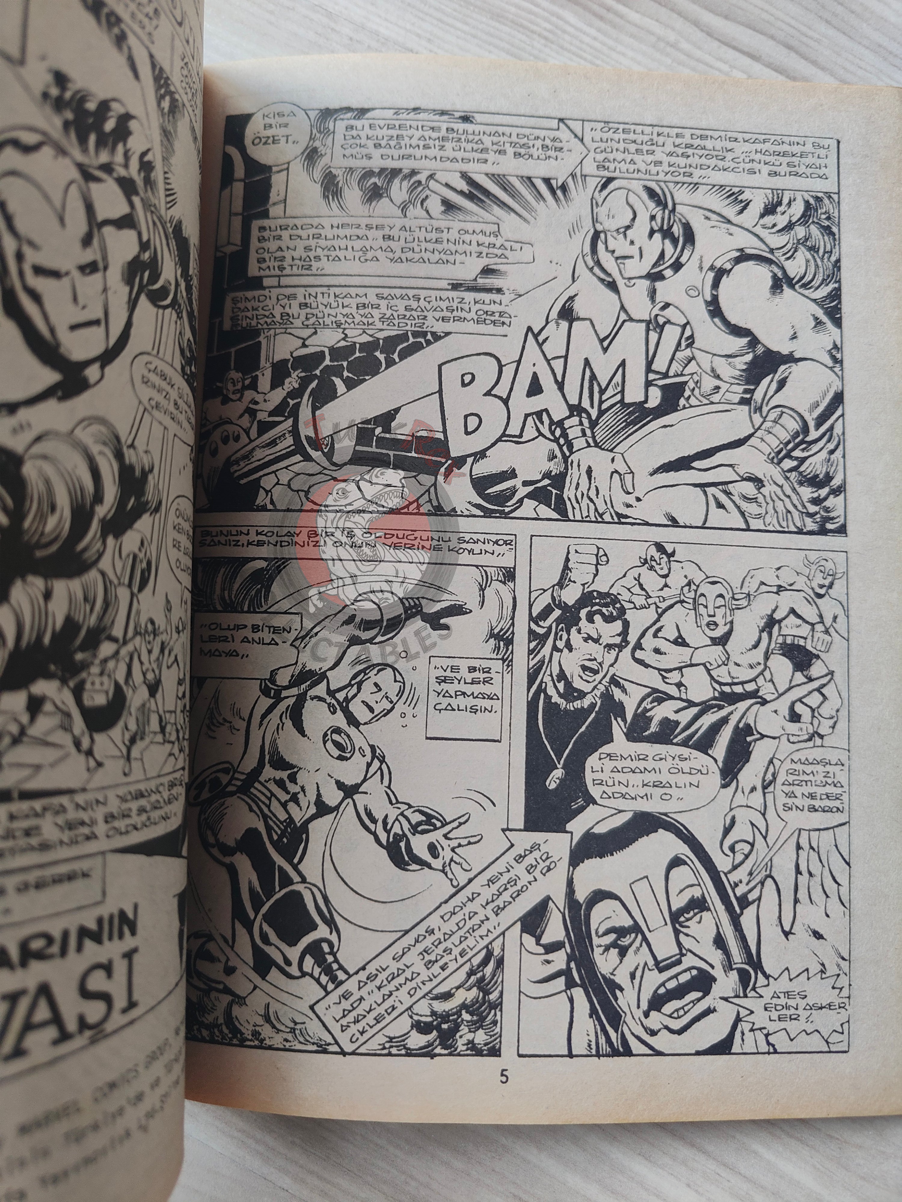 Iron Man #4 Demir Adam 1989 Turkish Comic Turkey #81 #82 #83 #84