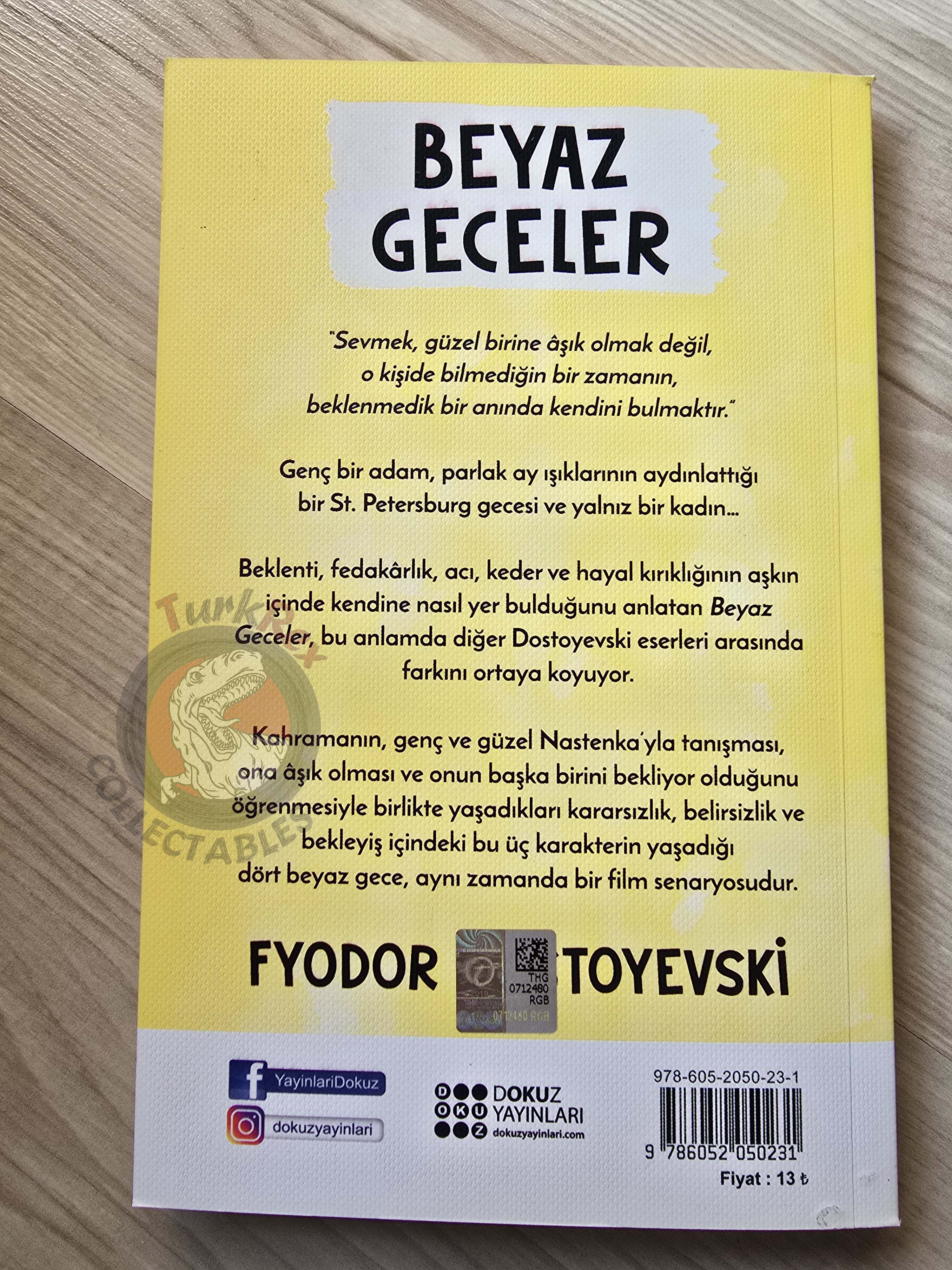 Fyodor Dostoyevsky – White Nights 2020 Turkish Book Turkey