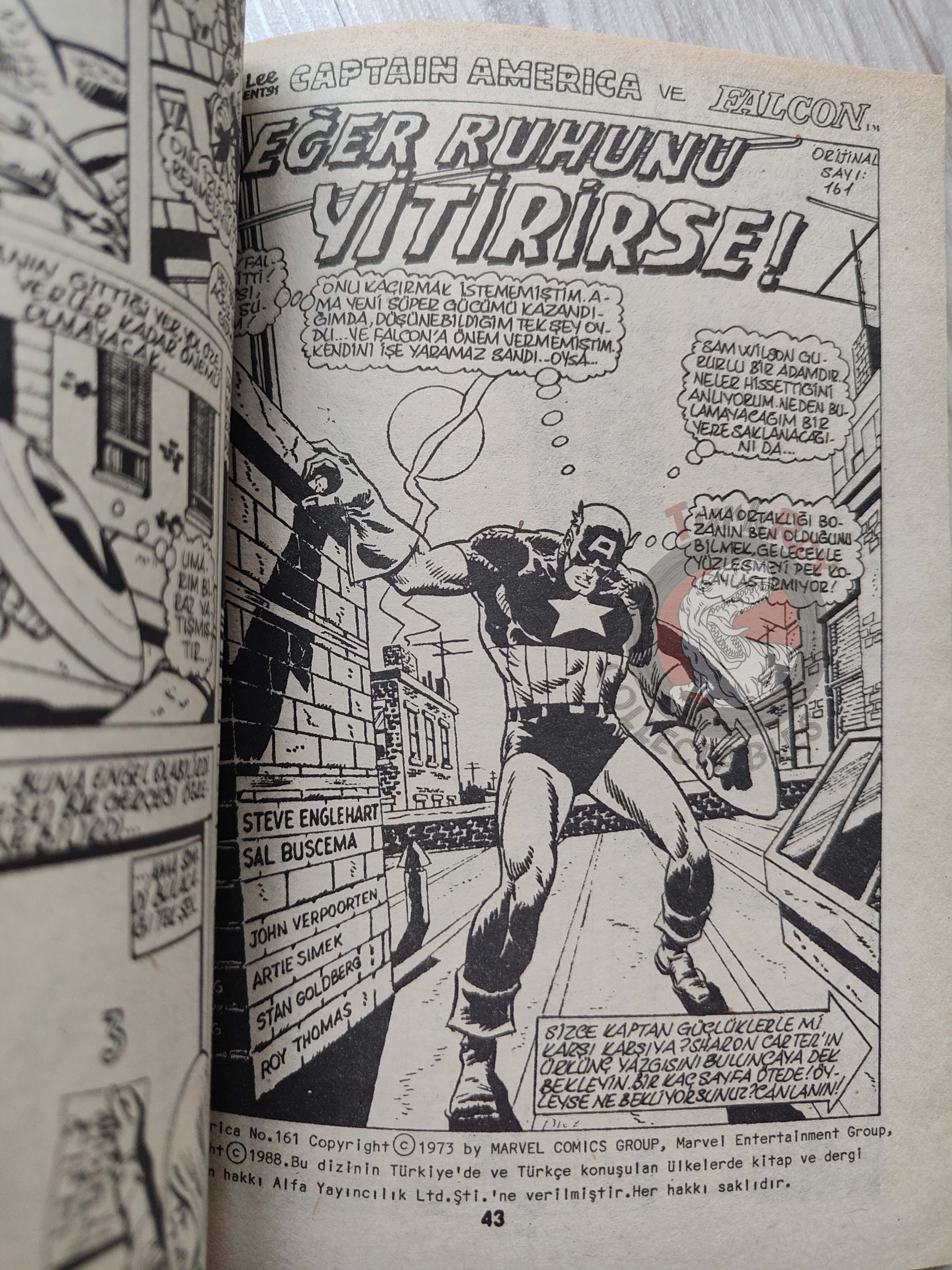 Captain America – Issue #2 1988 Turkish Comic Turkey #159 #160 #161 #162