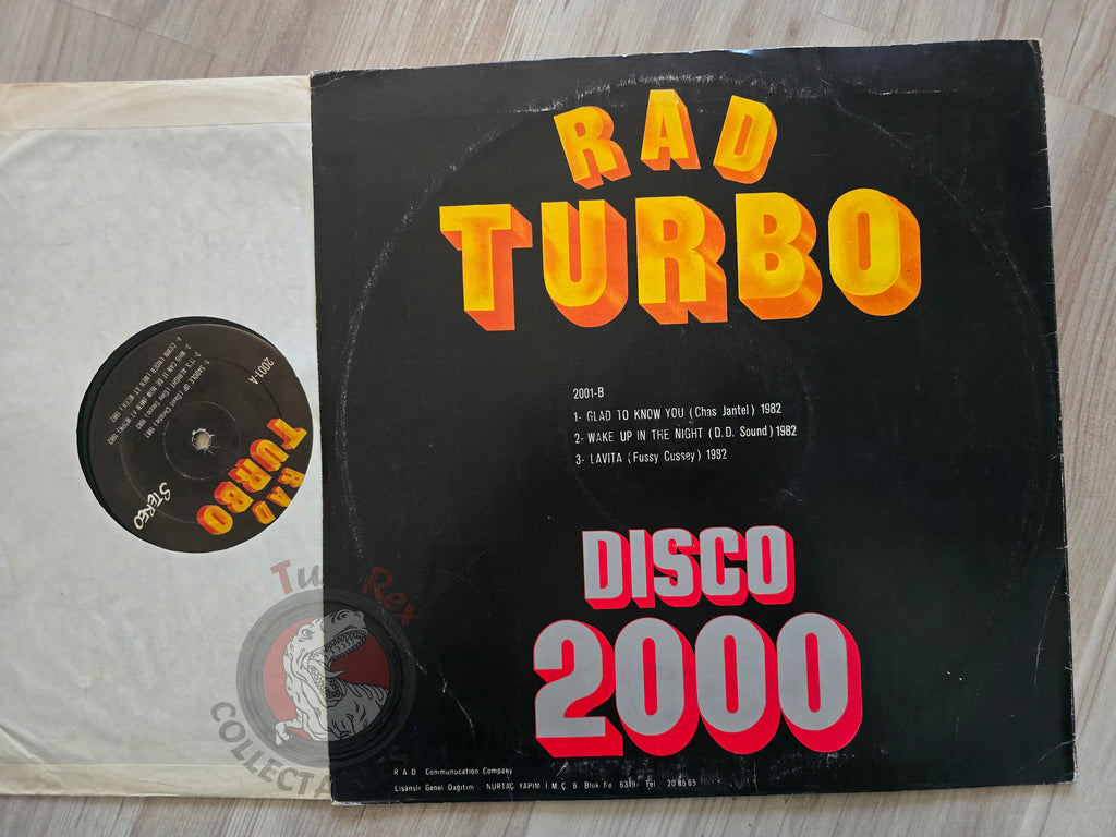 Various – Rad Turbo Disco 2000 Turkish Pressing Vinyl Turkey Edition