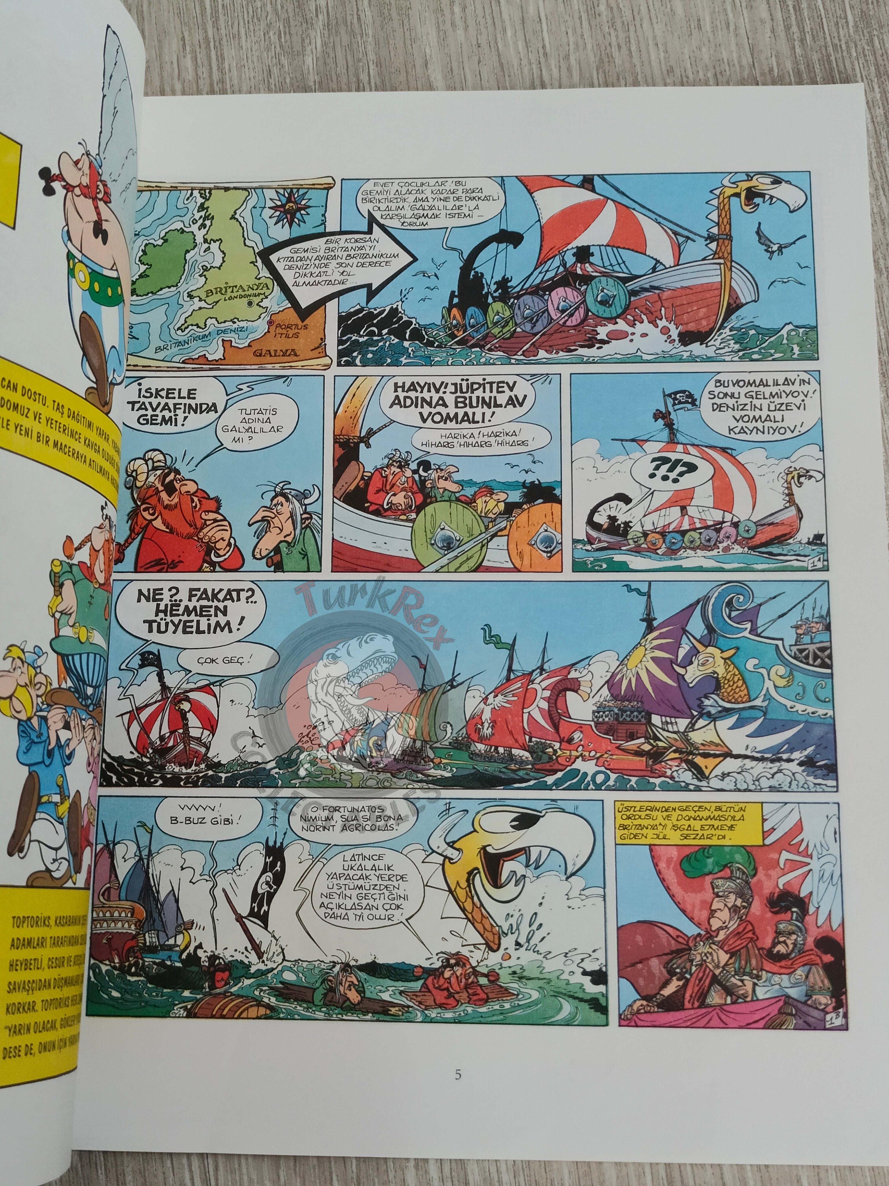 Asterix – Asterix in Britain 1996 Turkish Edition Comic Turkey