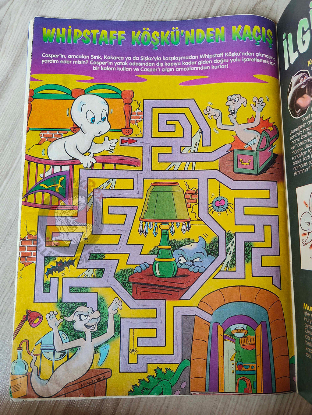 Casper the Friendly Ghost Magazine – Issue #2 1995 Turkish Comic Turkey