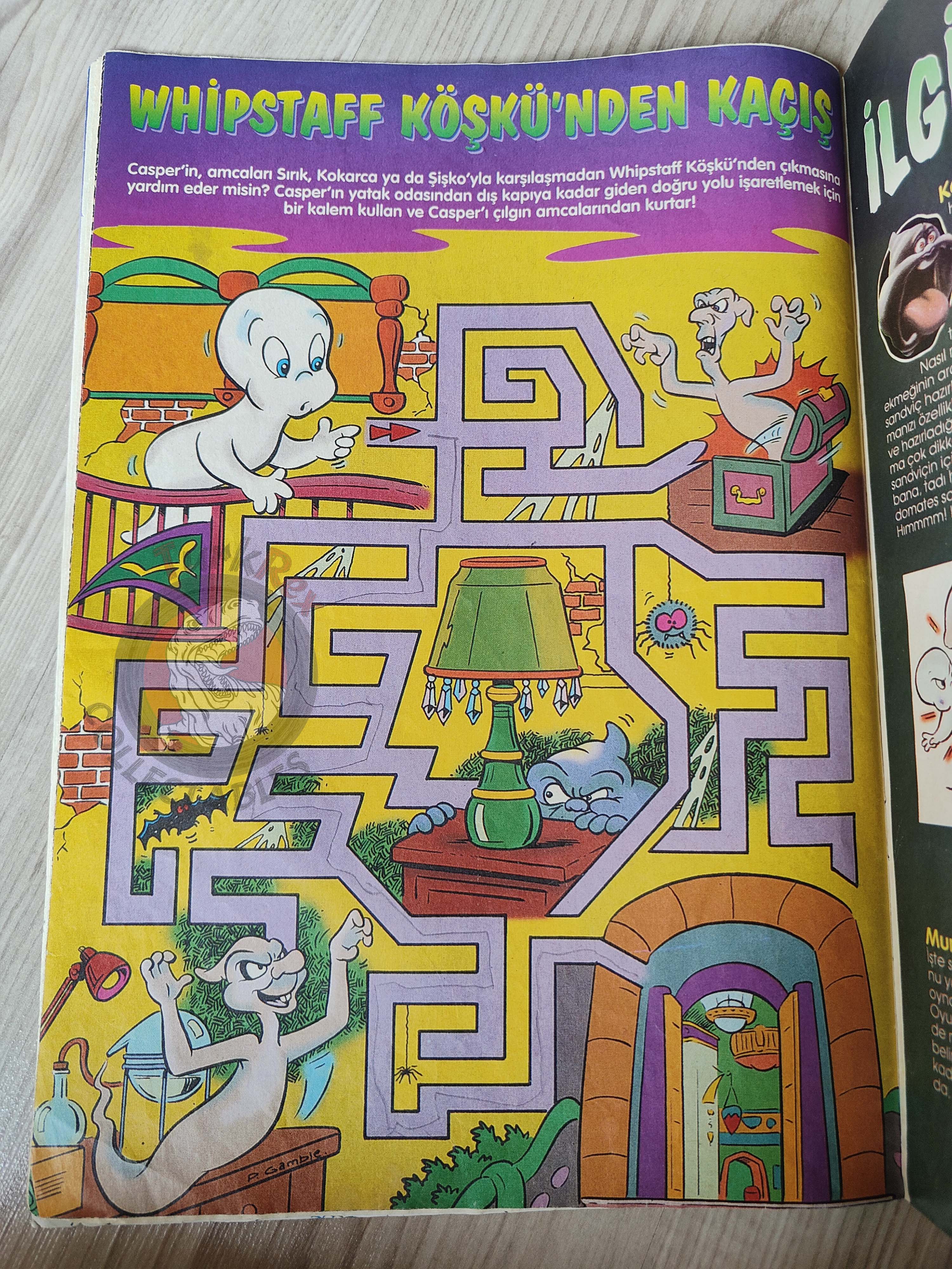Casper the Friendly Ghost Magazine – Issue #2 1995 Turkish Comic Turkey