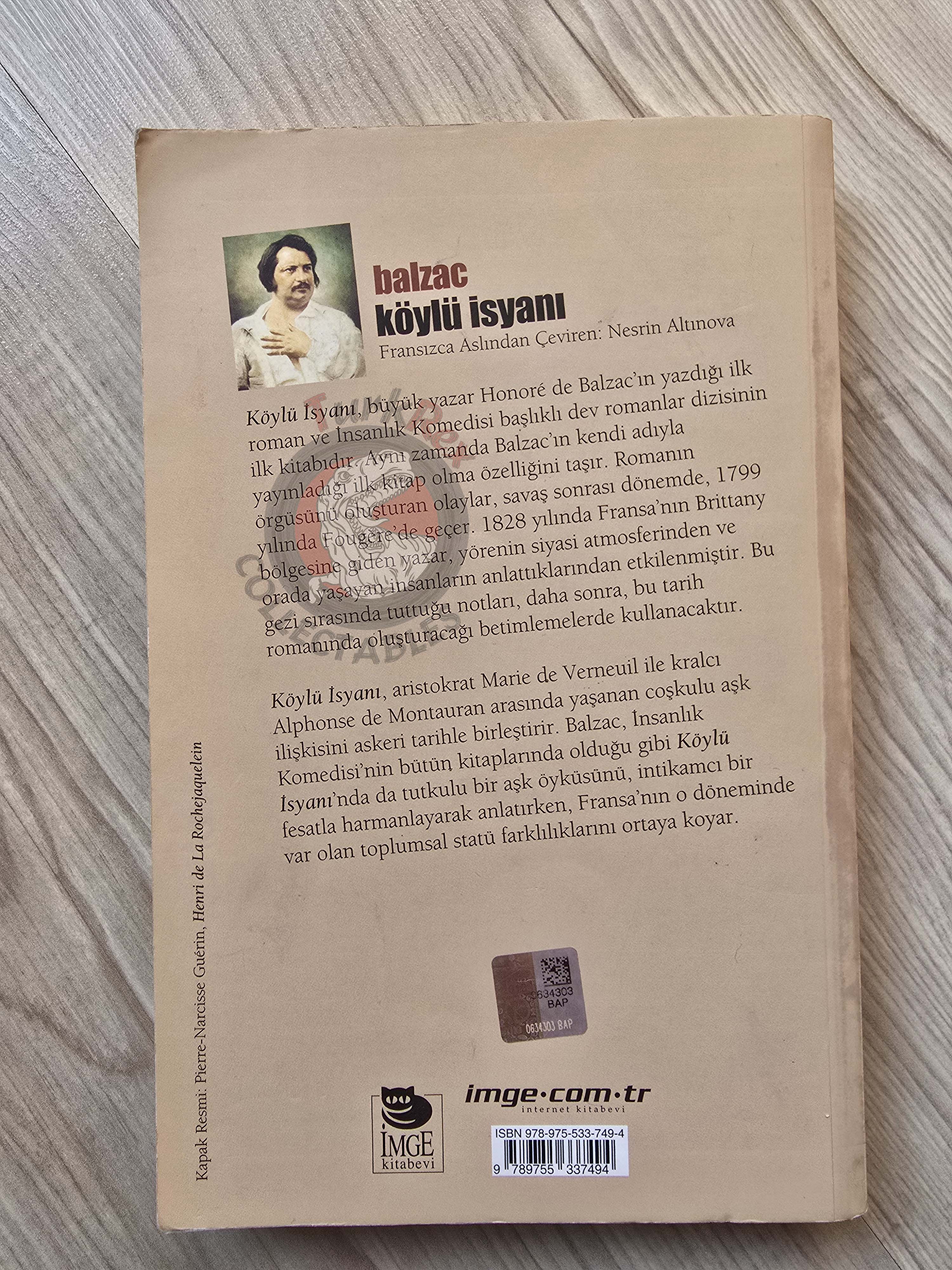 Honoré de Balzac –  The Chouans 2013 Turkish Book Turkey