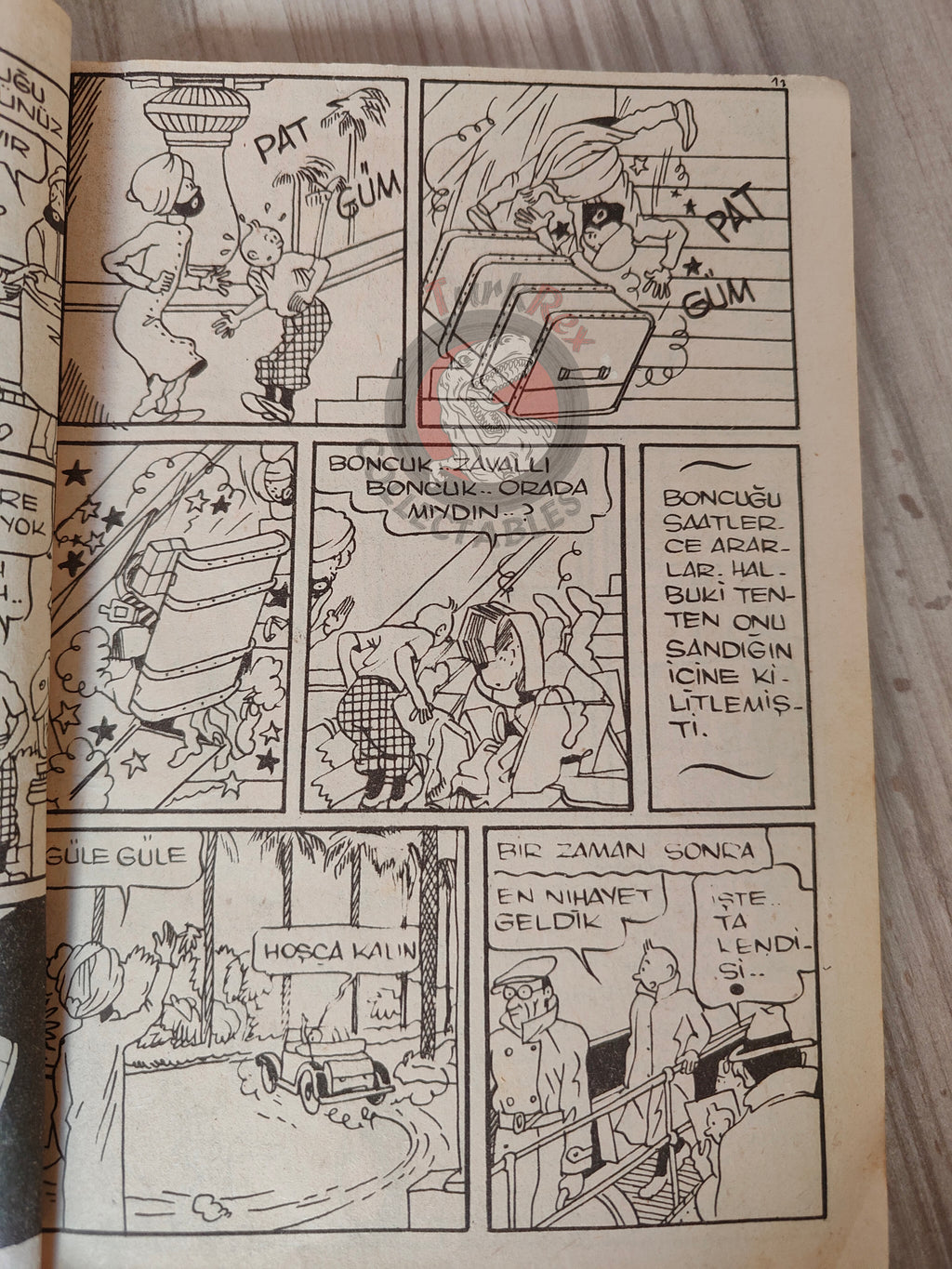 Tintin – The Blue Lotus 1965 Turkish Edition Comic Turkey