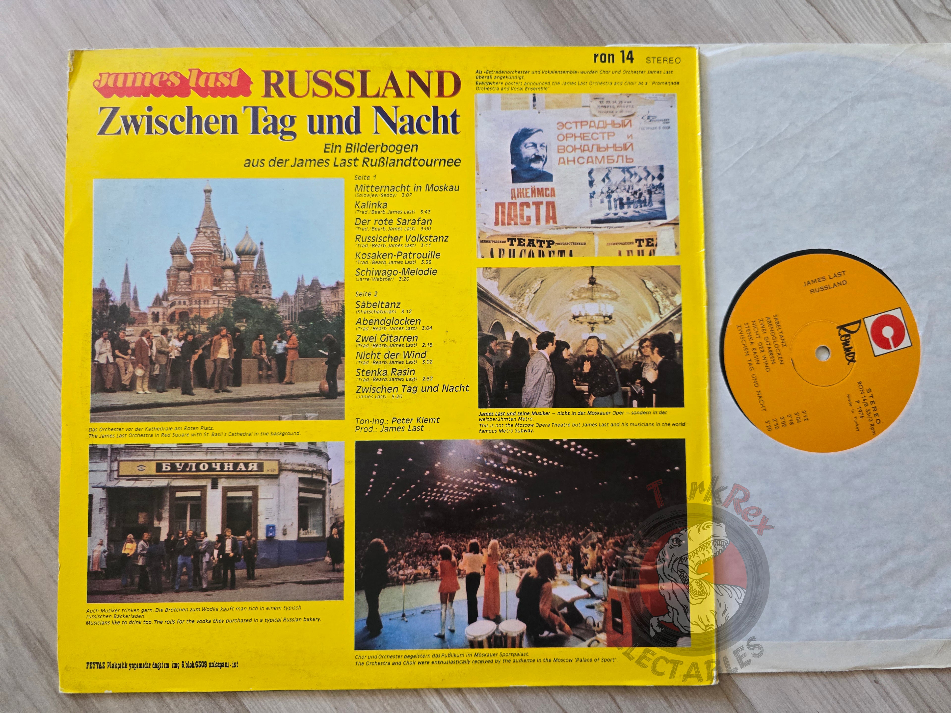 James Last – Russland Turkish Pressing Vinyl Turkey Edition