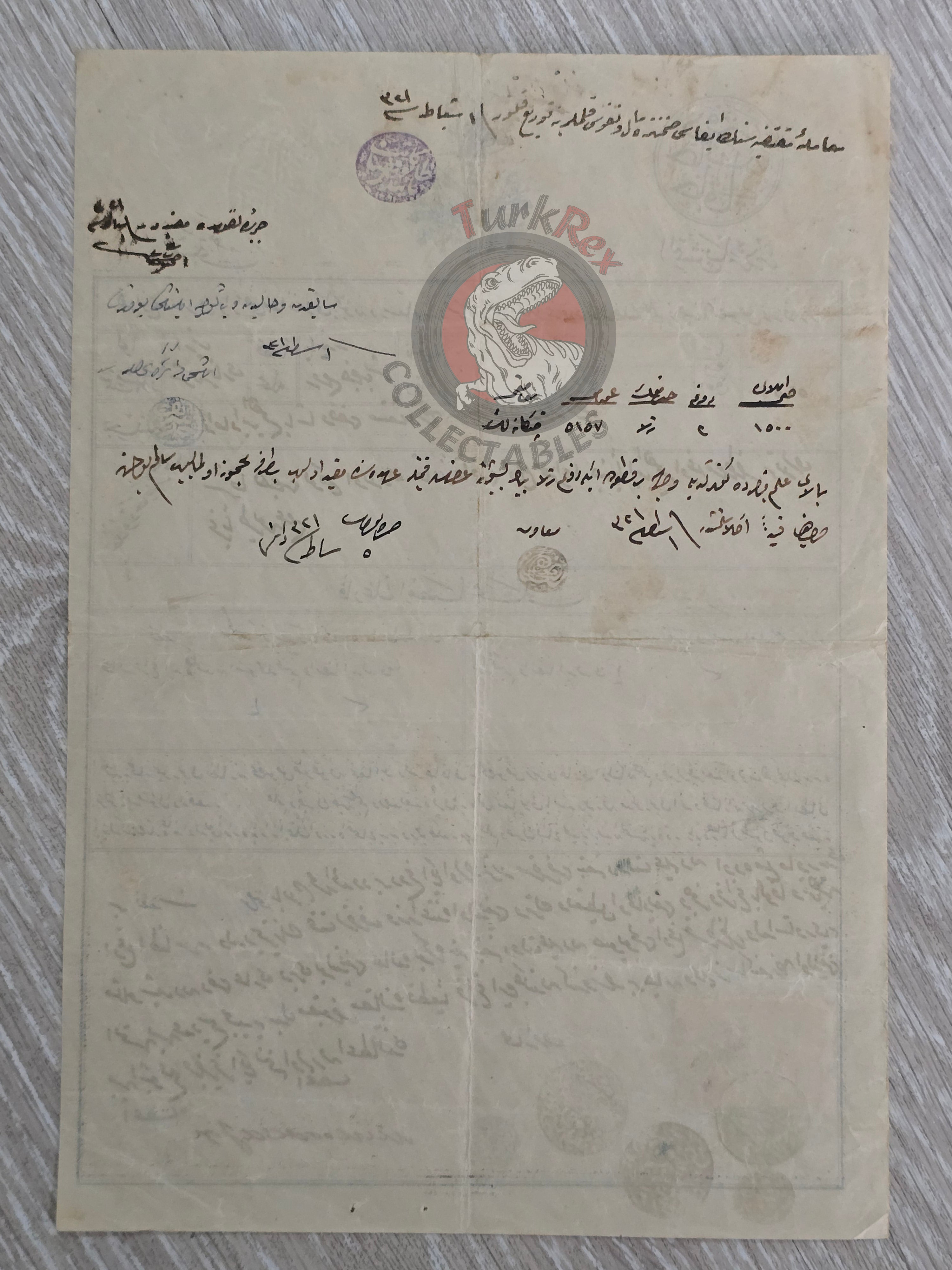 Ottoman 1906 Land Deed Plot in İzmir Title Rum Greek Citizen Greece