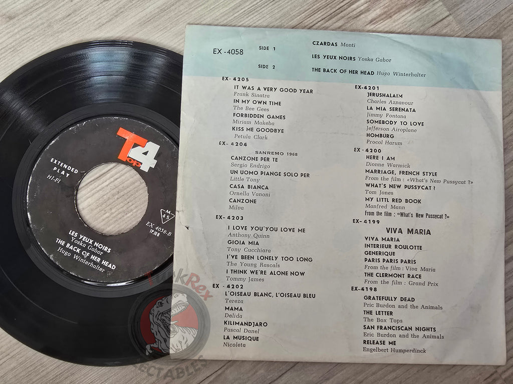 Yoska Gabor / Monti / Hugo Winterhalter 7" Iran Pressing Vinyl Iranian Edition
