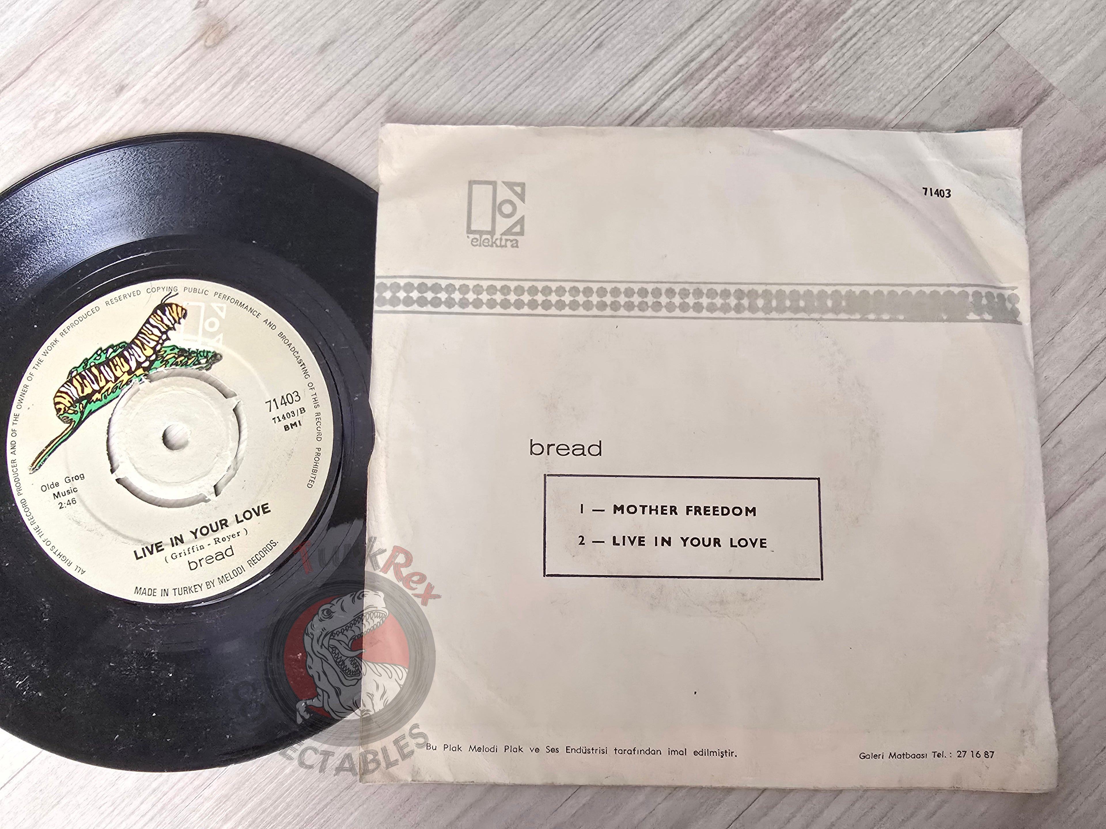 Bread – Mother Freedom 7" Turkish Pressing Vinyl Turkey Edition