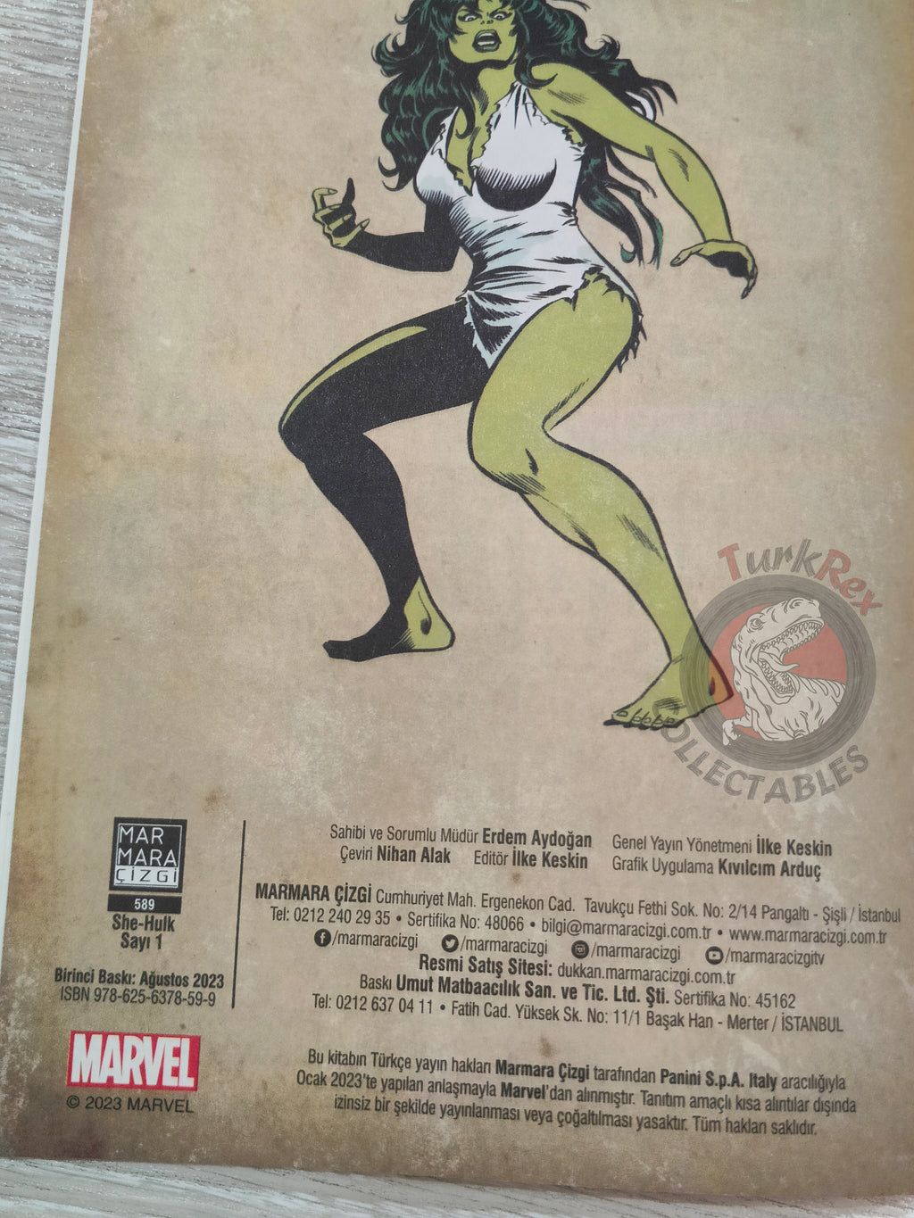 The Savage She-Hulk #1 Turkish Comic Turkey