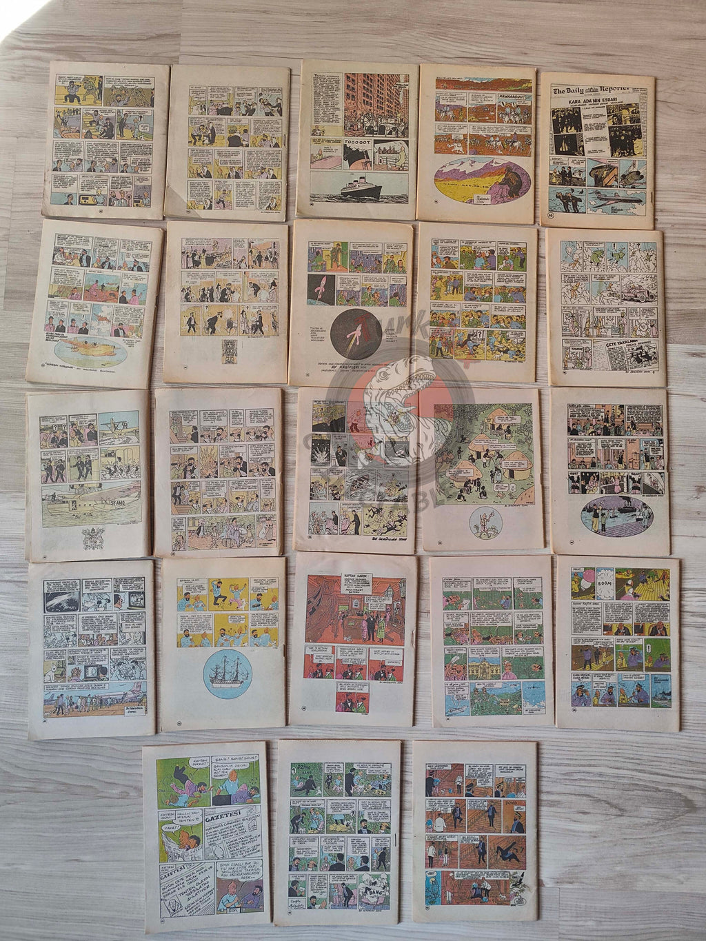 Tintin – Lot of 23 Complete Set 1989 Turkish Edition Comic Turkey